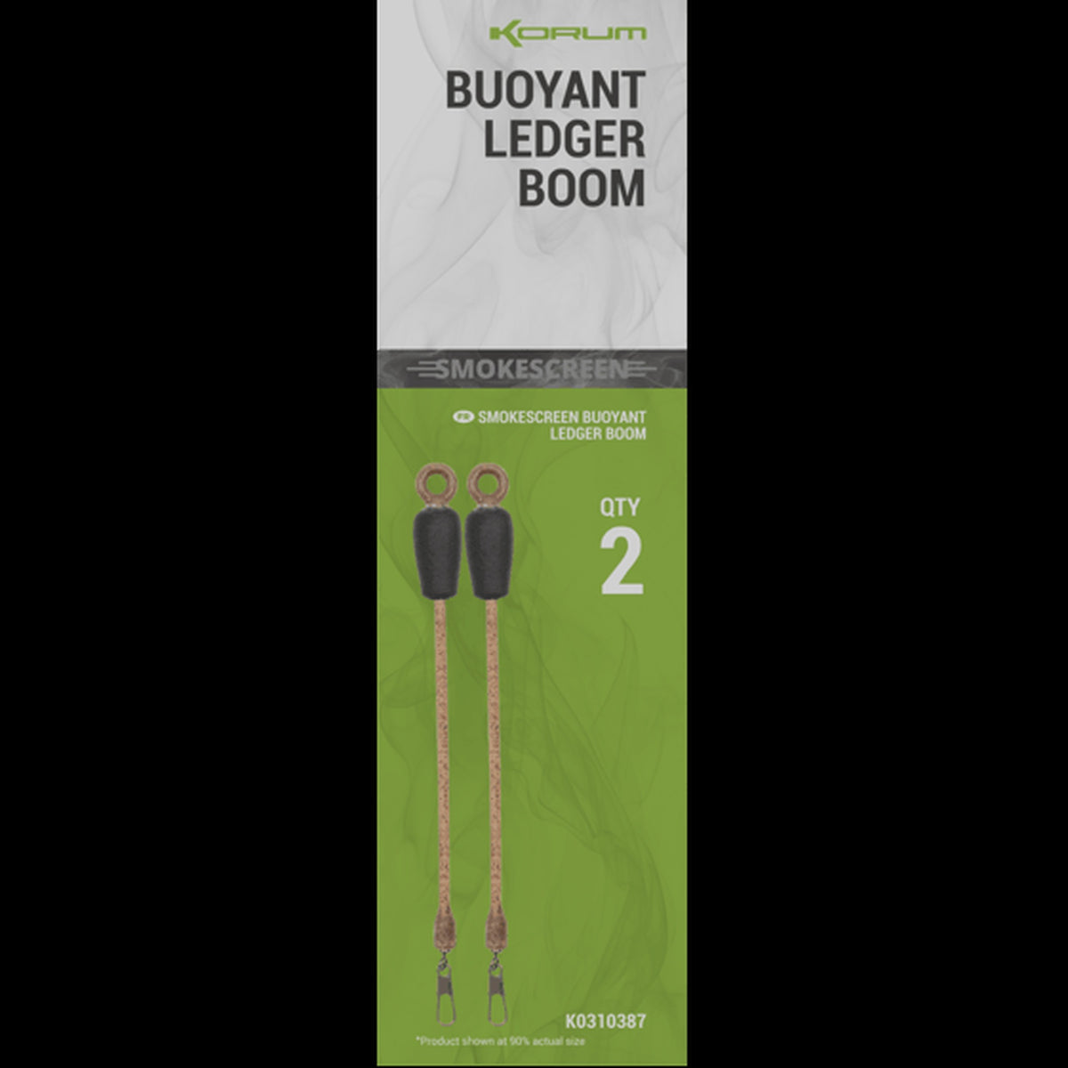 Korum Smokescreen Buoyant Ledger Boom verpakking met twee stuks