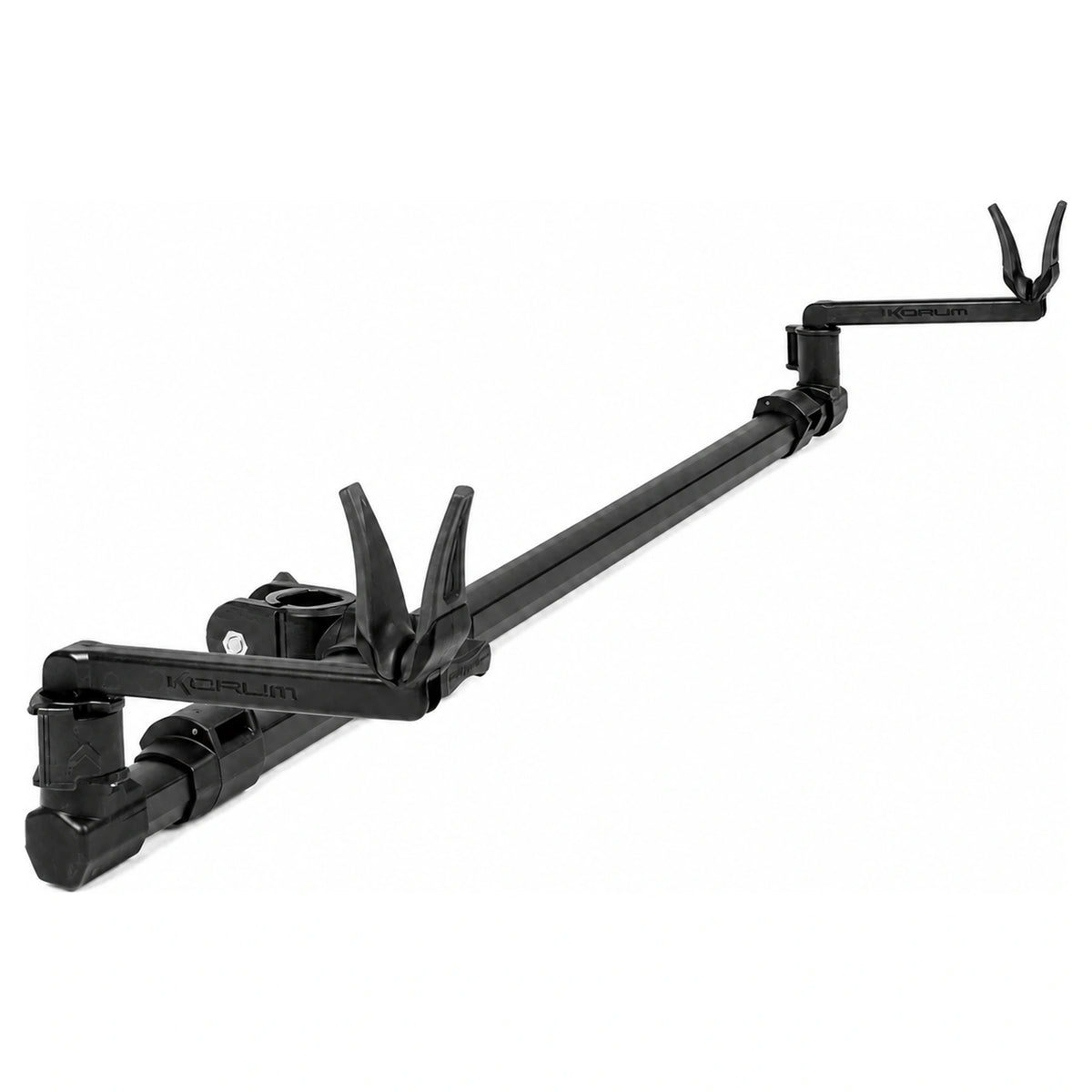 Korum XS Rod Support Arm met twee Quick Change-hengelsteunen