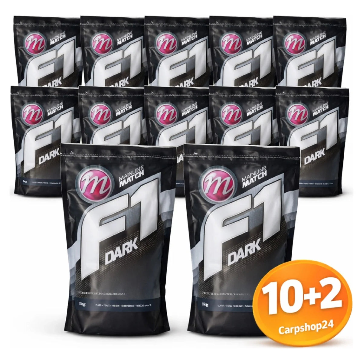 Mainline Match F1 Dark grondvoer 1 kg 10+2 pakketdeal