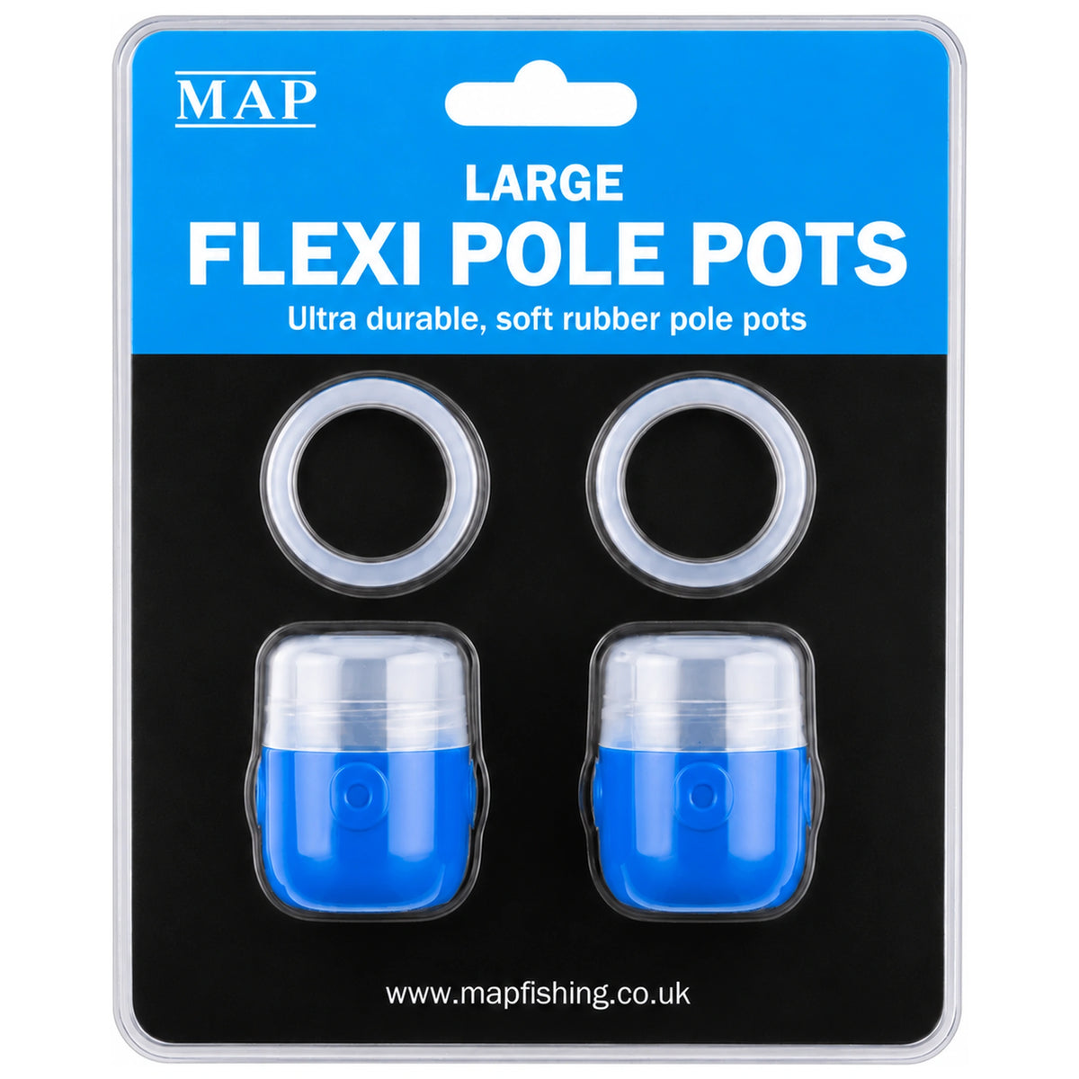 MAP Flexi Pole Pots – grote flexibele voerpotten, set van 2 stuks