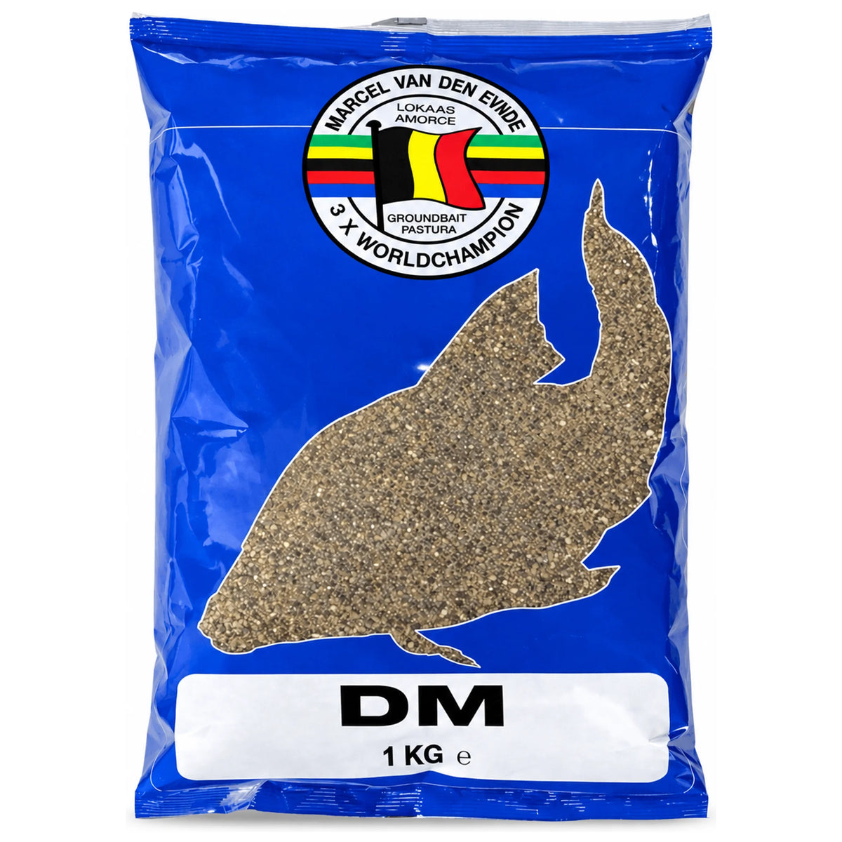 Marcel Van Den Eynde DM 1kg – blauwe verpakking met karpervormig venster