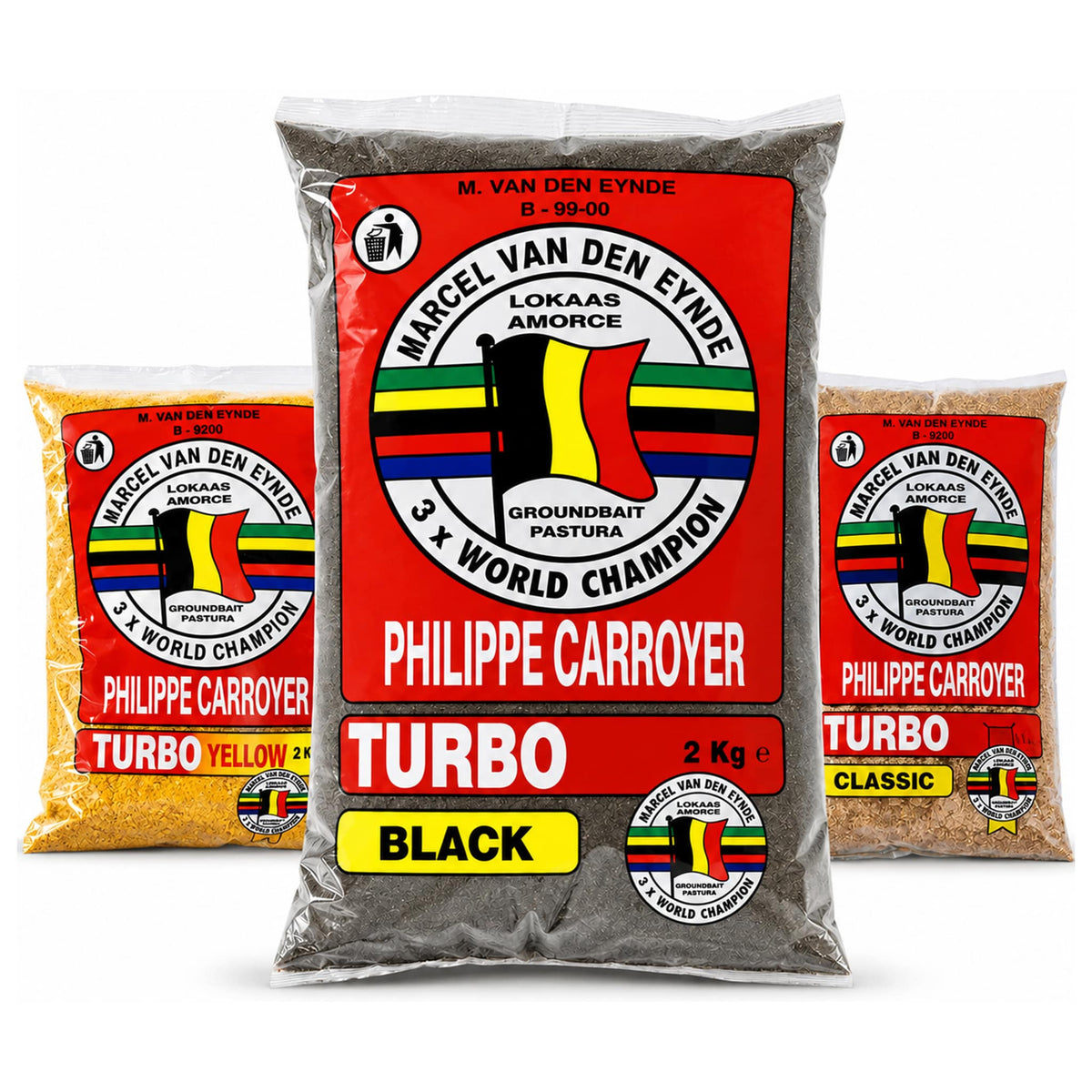 Marcel Van Den Eynde Turbo 2kg assortiment met Black, Classic en Yellow