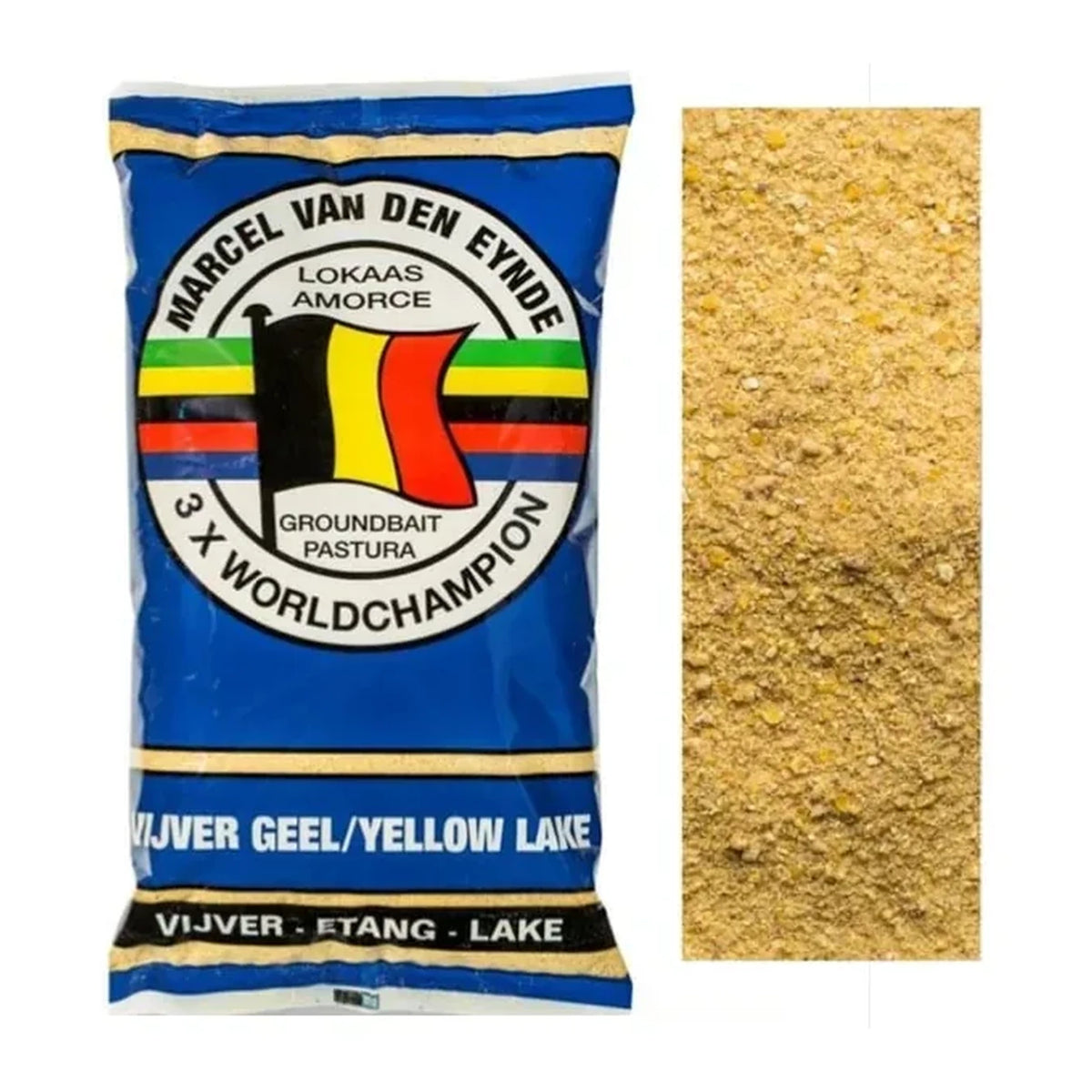 Marcel Van Den Eynde Yellow Lake verpakking met voerstructuur