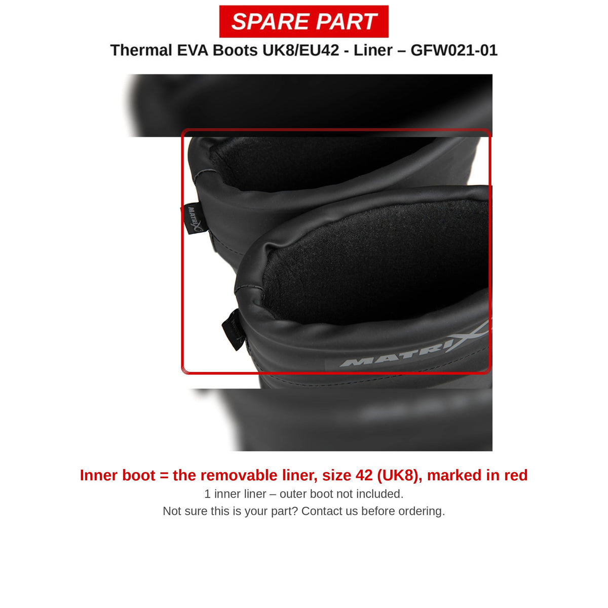 Matrix Binnenschoen Thermal EVA Boots maat 42 (UK8) – GFW021-01