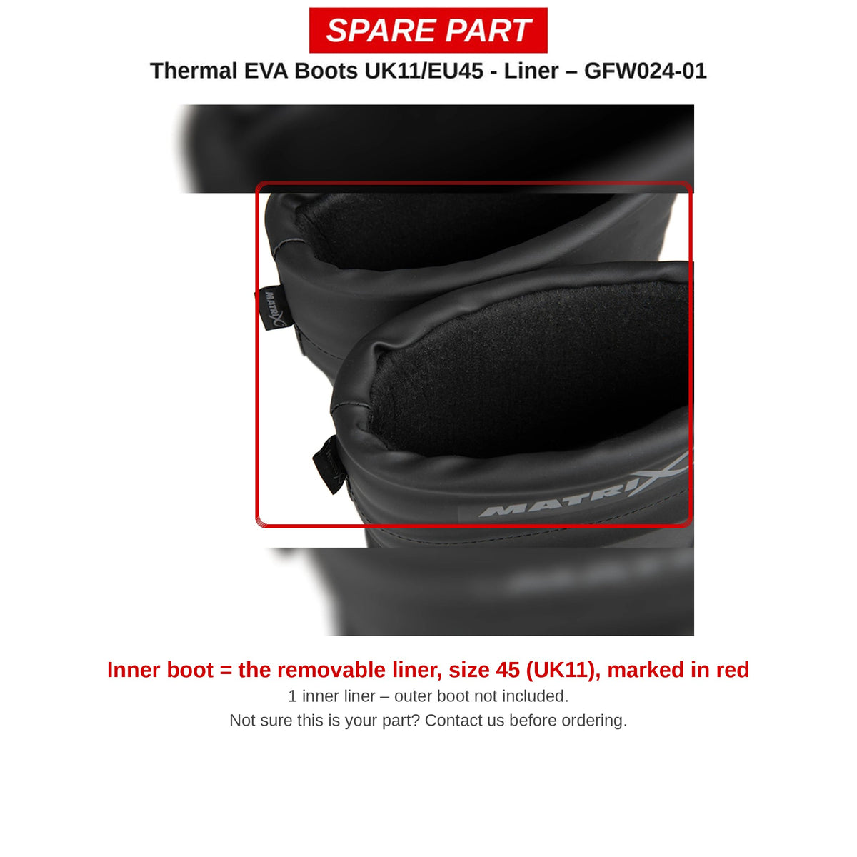 Matrix Binnenschoen Thermal EVA Boots maat 45 (UK11) – GFW024-01
