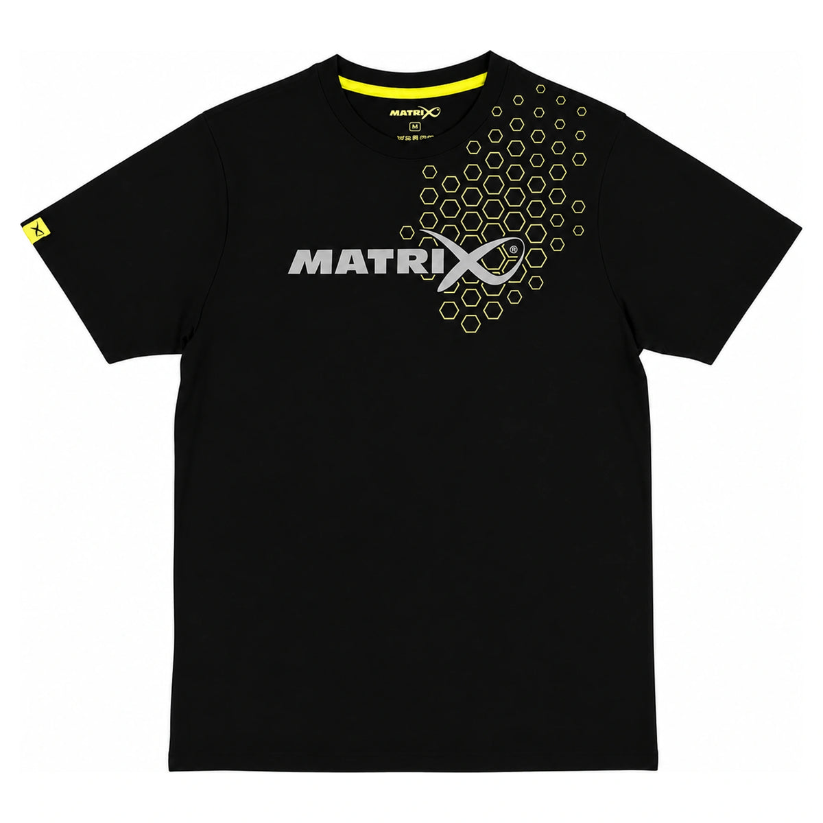 Matrix Black Hex Print T-shirt zwart