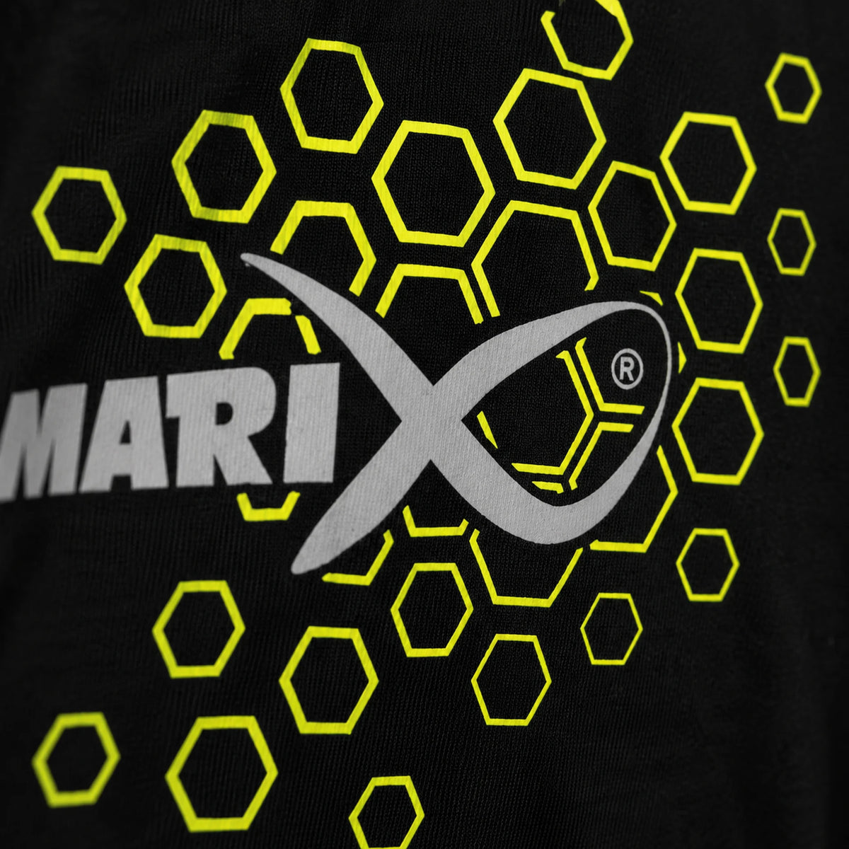 Matrix Black Hex Print T-shirt logo en hexprint detail