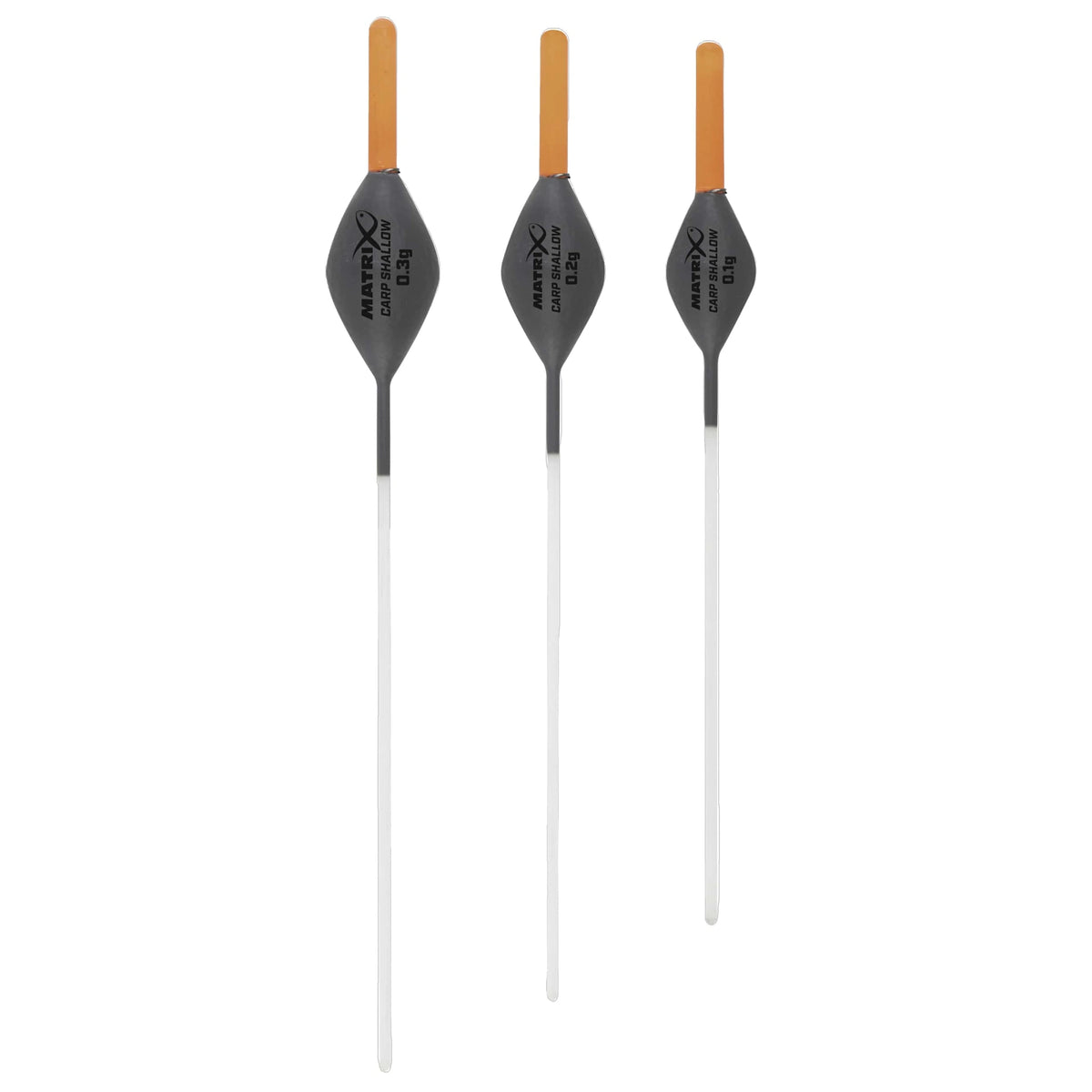 Matrix Carp Shallow Pole Float – volledige originele 0.1g, 0.2g en 0.3g-dobbers met glasvezel onderantenne