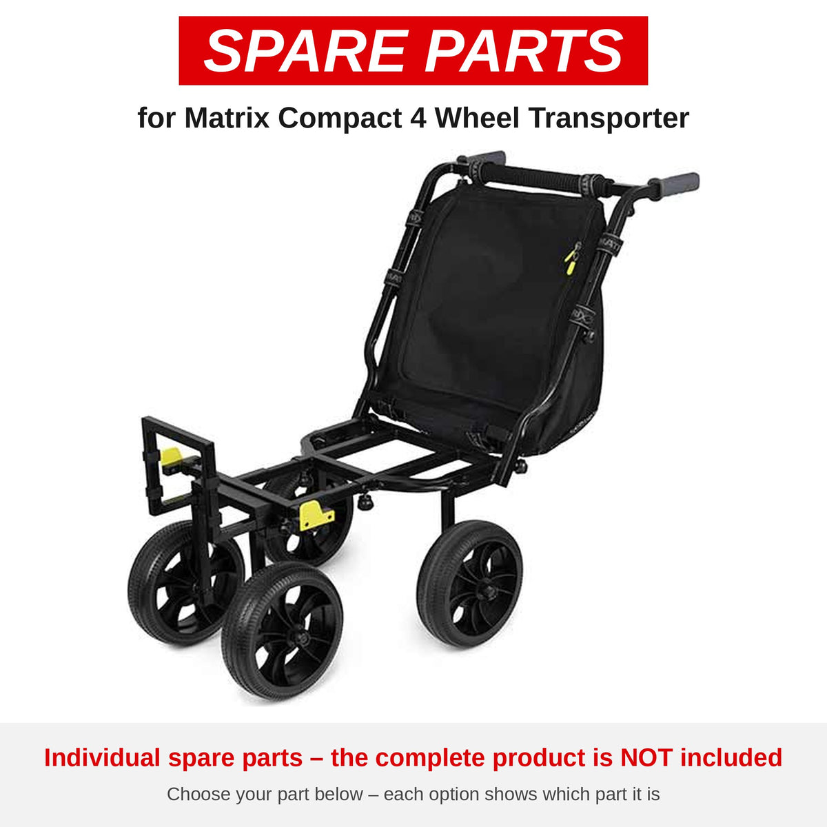 Matrix Compact 4 Wheel Transporter – onderdelen (GTR009-01)