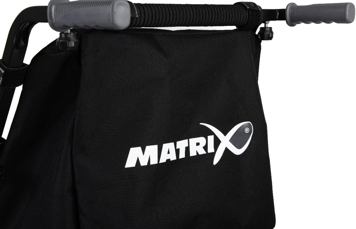 Matrix Compact 4 Wheel Transporter: Matrix-logo en stofstructuur van de opbergtas
