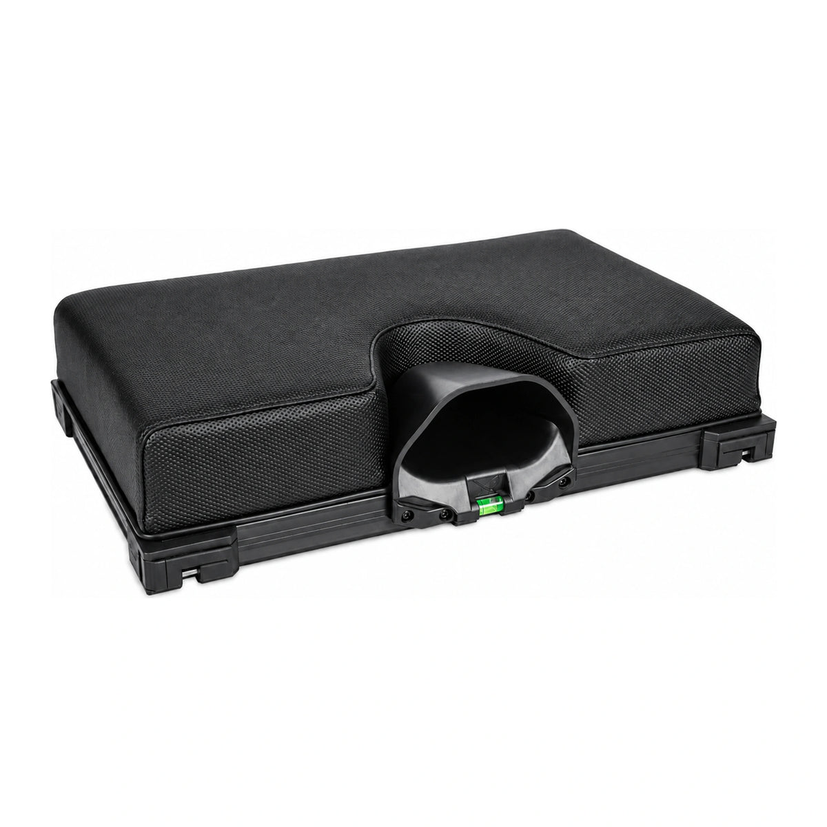 Matrix Deluxe Seat Cushion Unit zwart zitkussen met hengelsteunuitsparing en ingebouwde waterpas