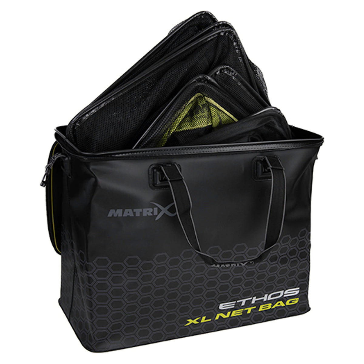 Matrix Ethos EVA Net Bag XL – geopende tas met leefnetten