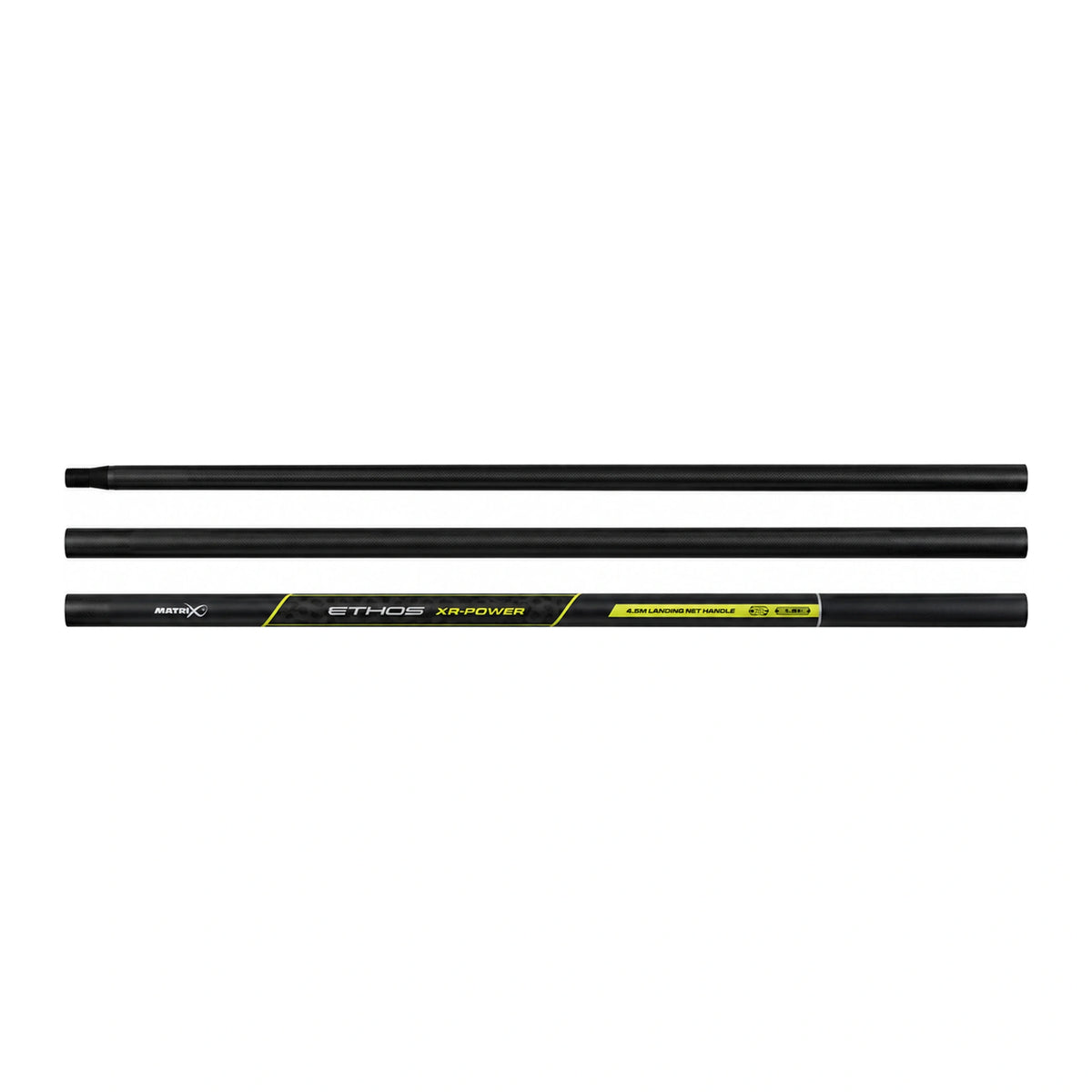 Matrix Ethos XR Power schepnetsteel 4,5 m – drie carbon delen met 4,5m-opdruk (GLN071)