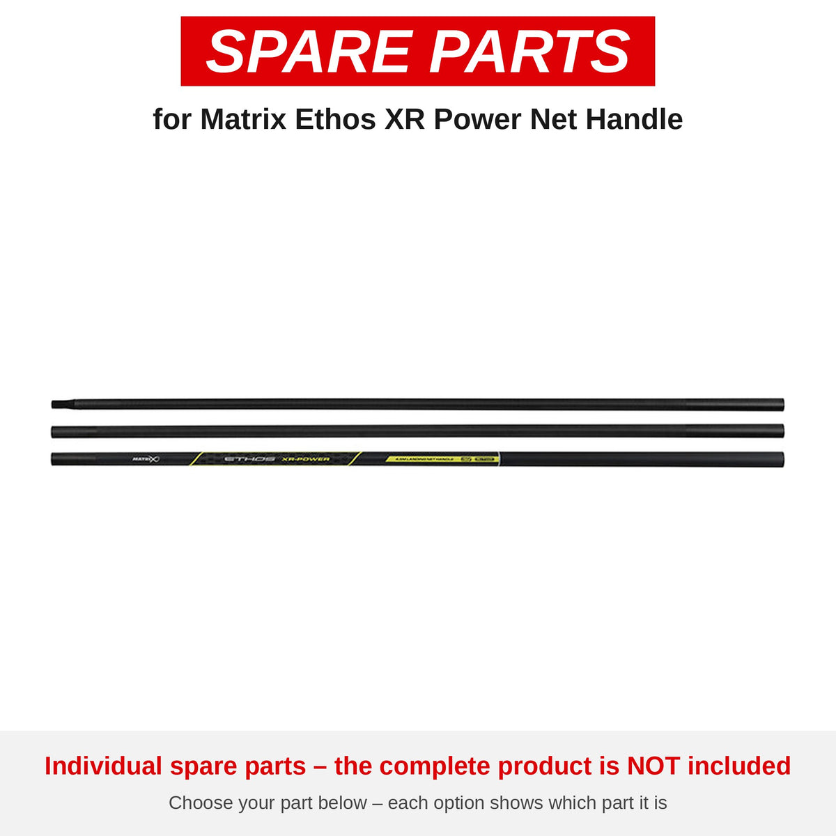 Matrix Ethos XR Power Net Handle – onderdelen (GLN070-01)