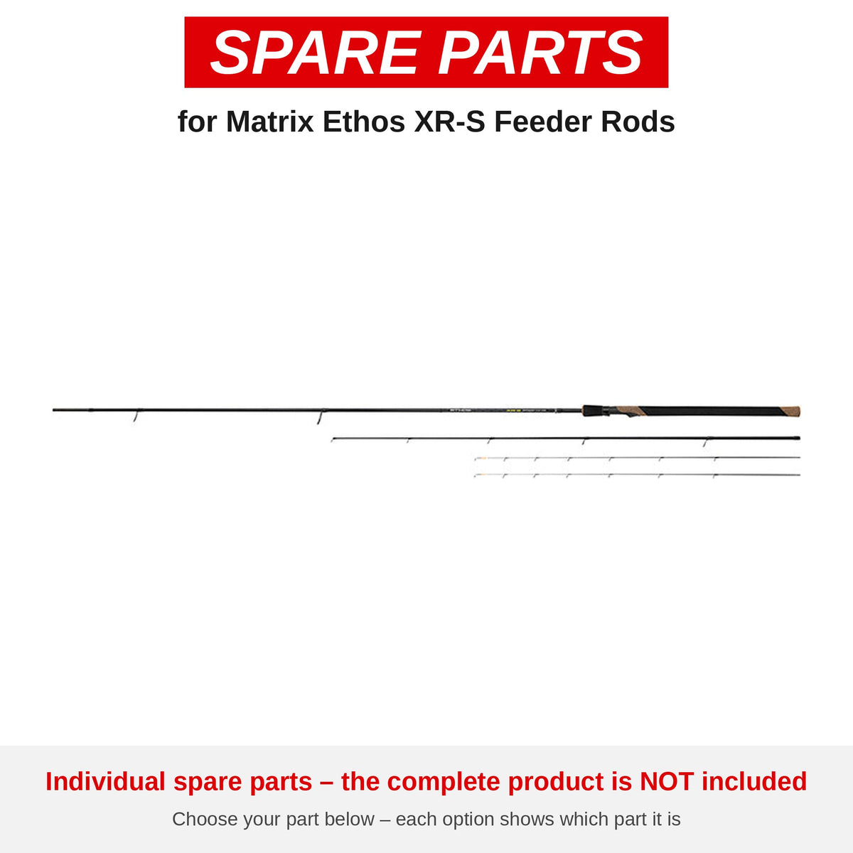 Matrix Ethos XR-S Feeder Rods – onderdelen (GRD195/B)
