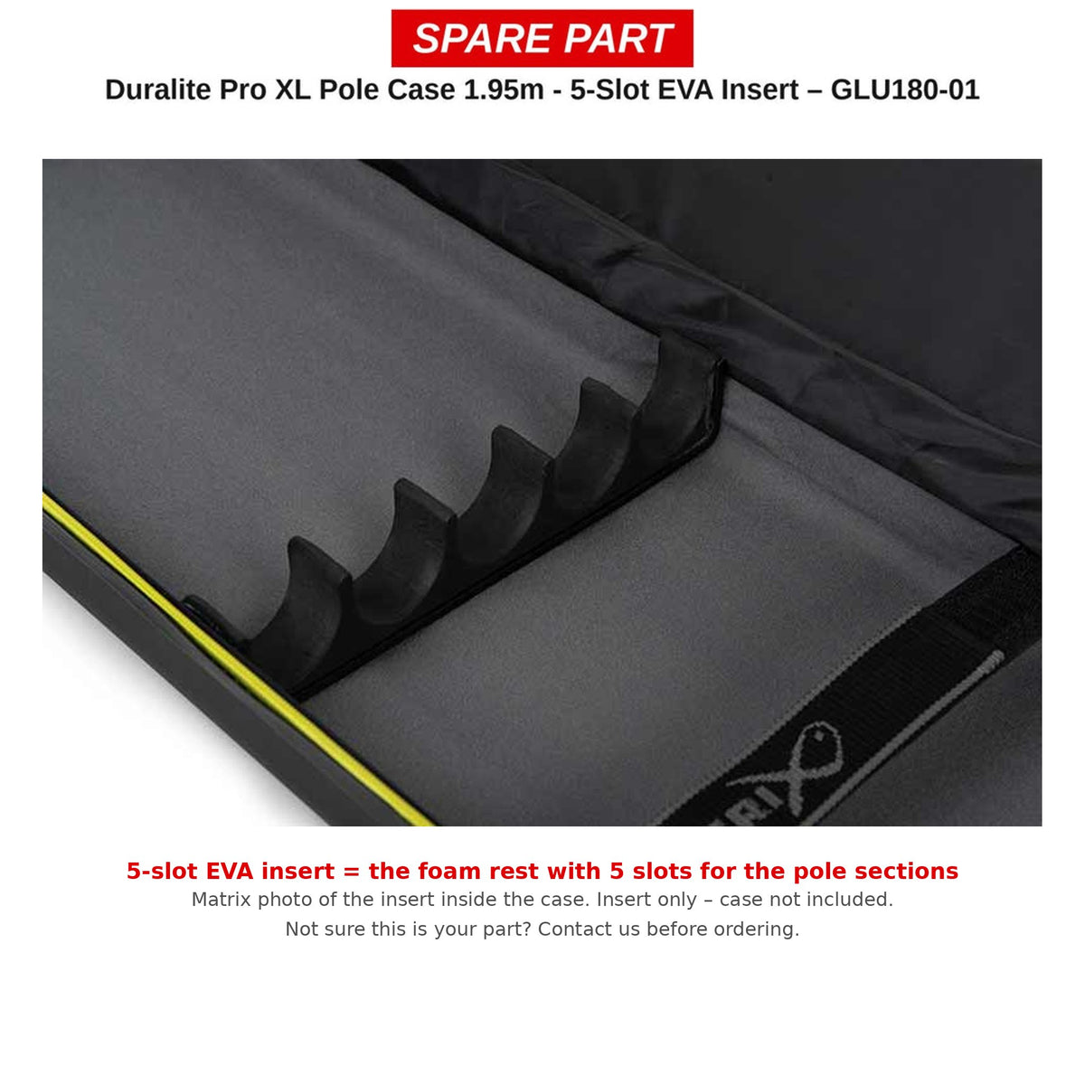 Matrix EVA-inzetstuk 5 vakken Duralite Pro XL Pole Case – GLU180-01
