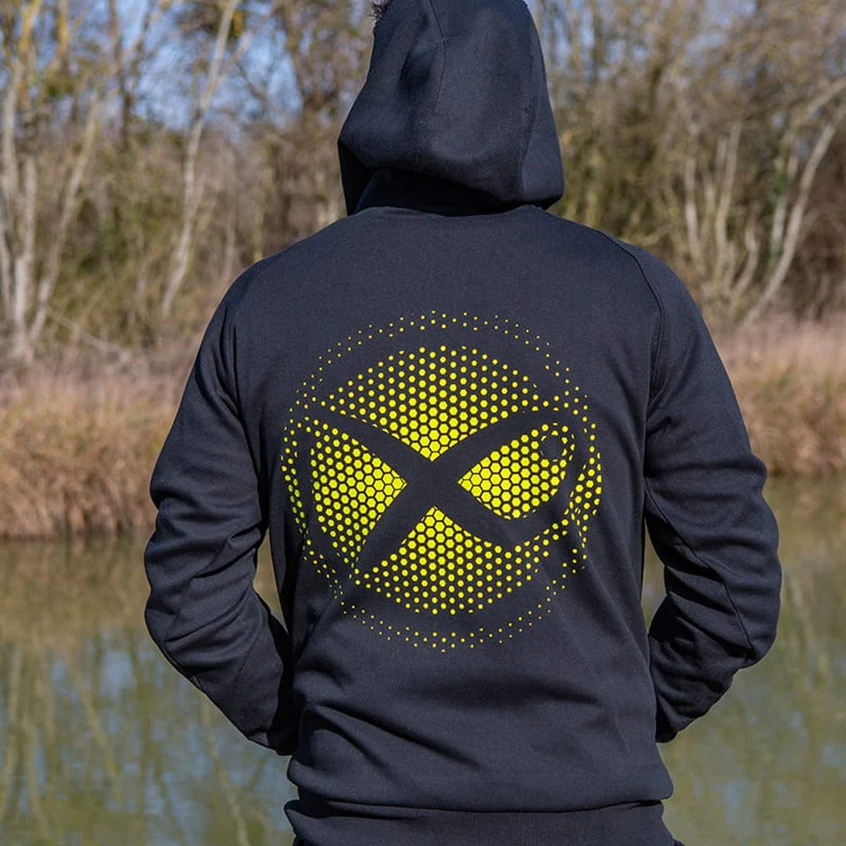 Matrix Fade Logo Hoody Black/Lime – ruglogo buiten