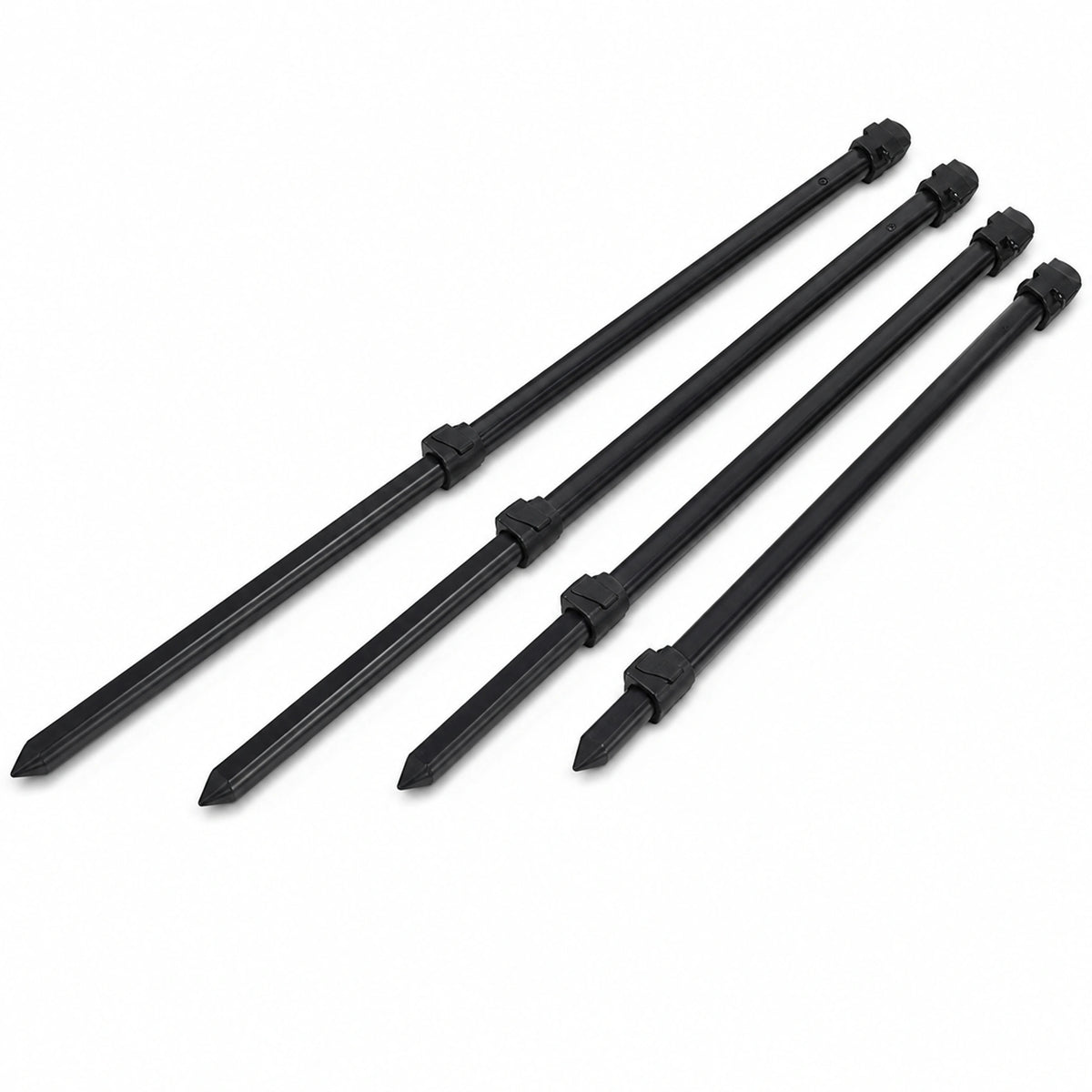 Matrix Freeflow Pro Roller Leg Extensions – vier pootverlengers op witte achtergrond