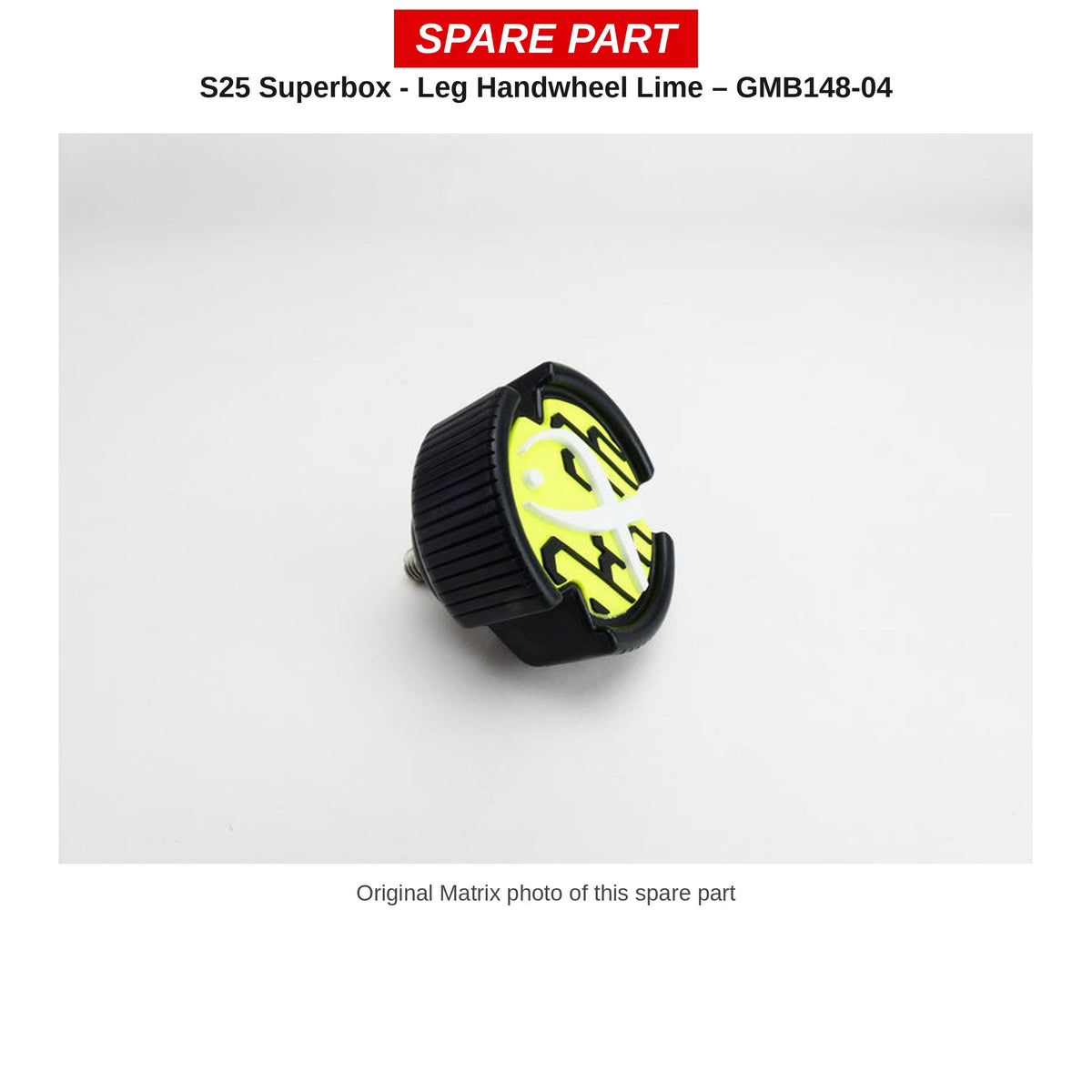 Matrix Handwieltje poot S25 Superbox (lime) – GMB148-04