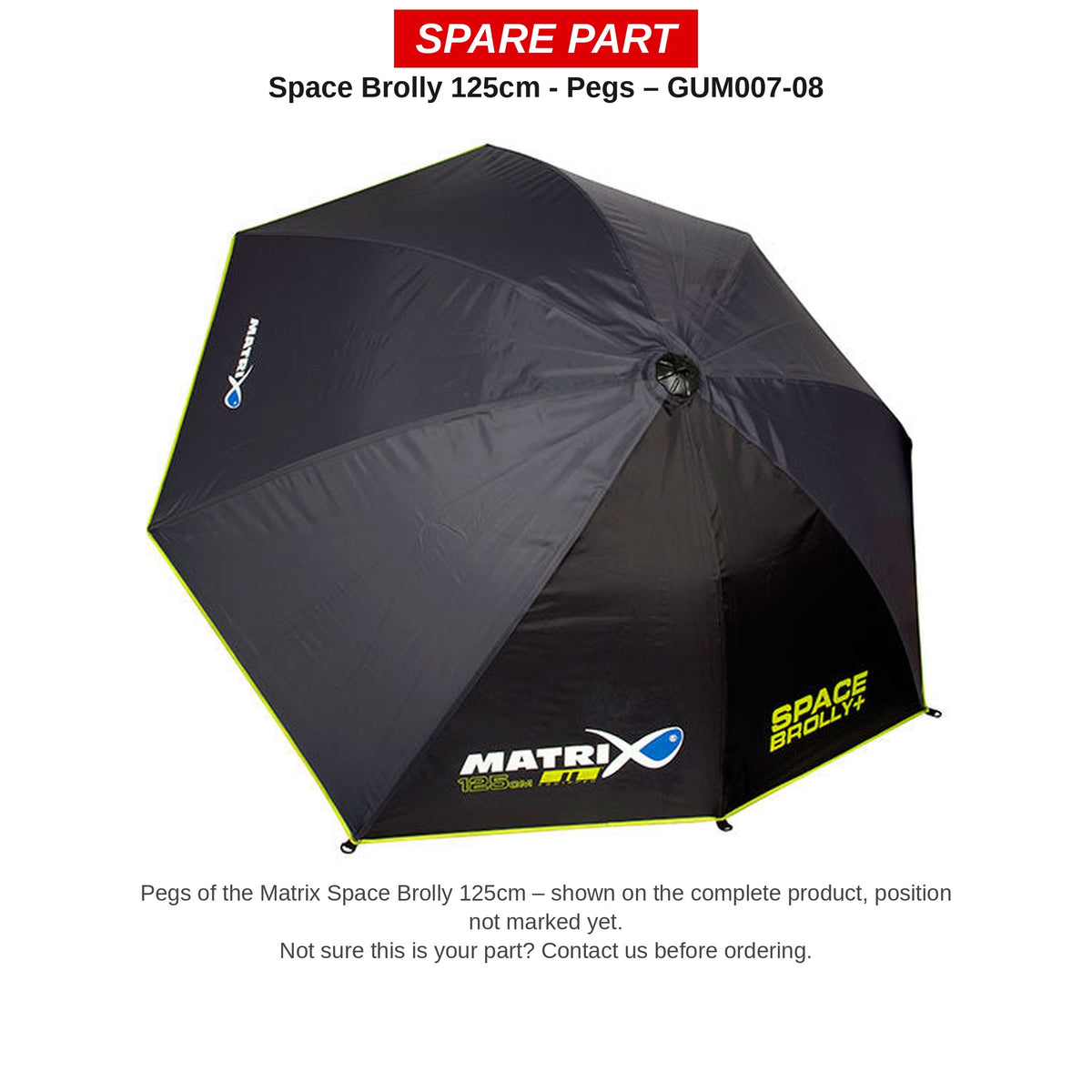 Matrix Haringen Space Brolly 125 cm – GUM007-08