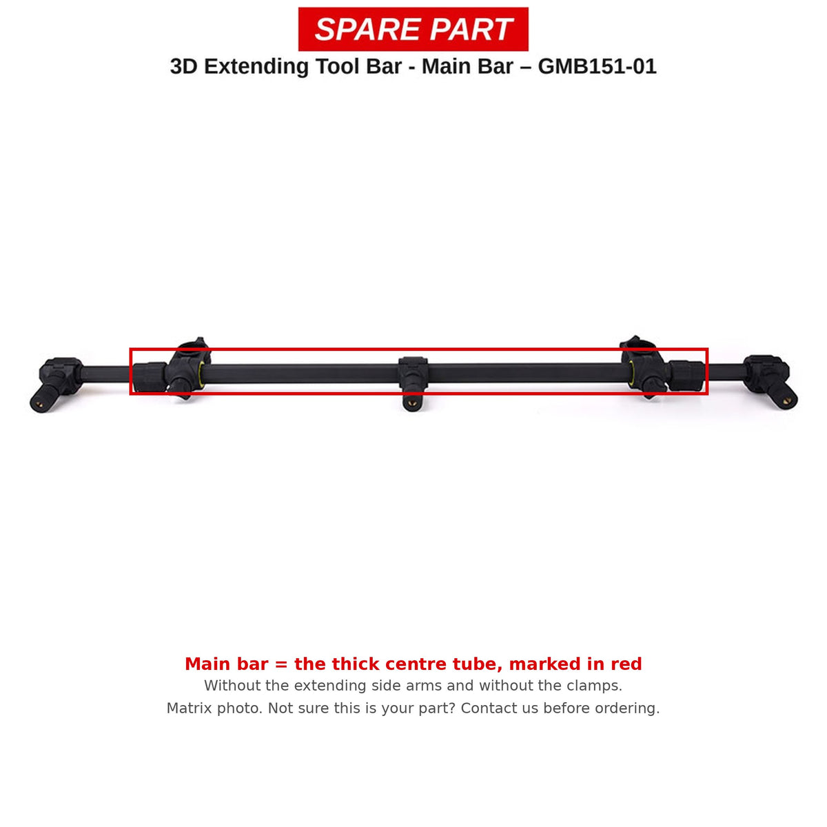 Matrix Hoofdbalk 3D Extending Tool Bar – GMB151-01