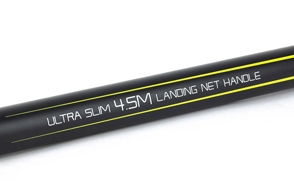 Matrix Horizon Ultra Slim schepnetsteel – detail van de ULTRA SLIM 4.5M LANDING NET HANDLE-bedrukking
