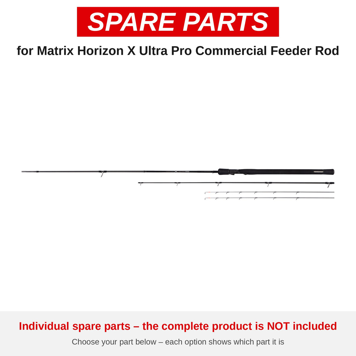 Matrix Horizon X Ultra Pro Commercial Feeder Rod – onderdelen (GRD245-B)