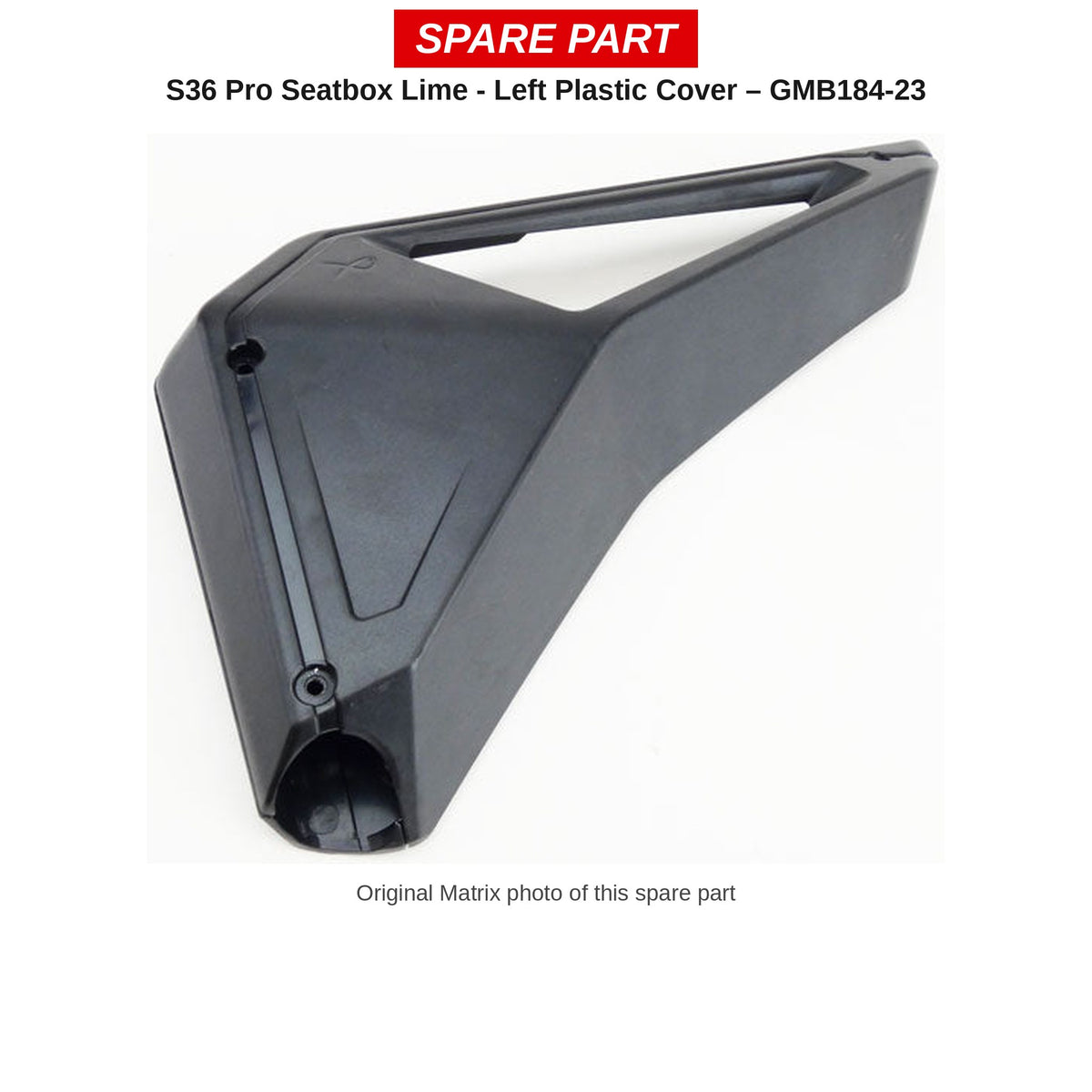 Matrix Kunststof afdekkap links S36 Pro Lime – GMB184-23