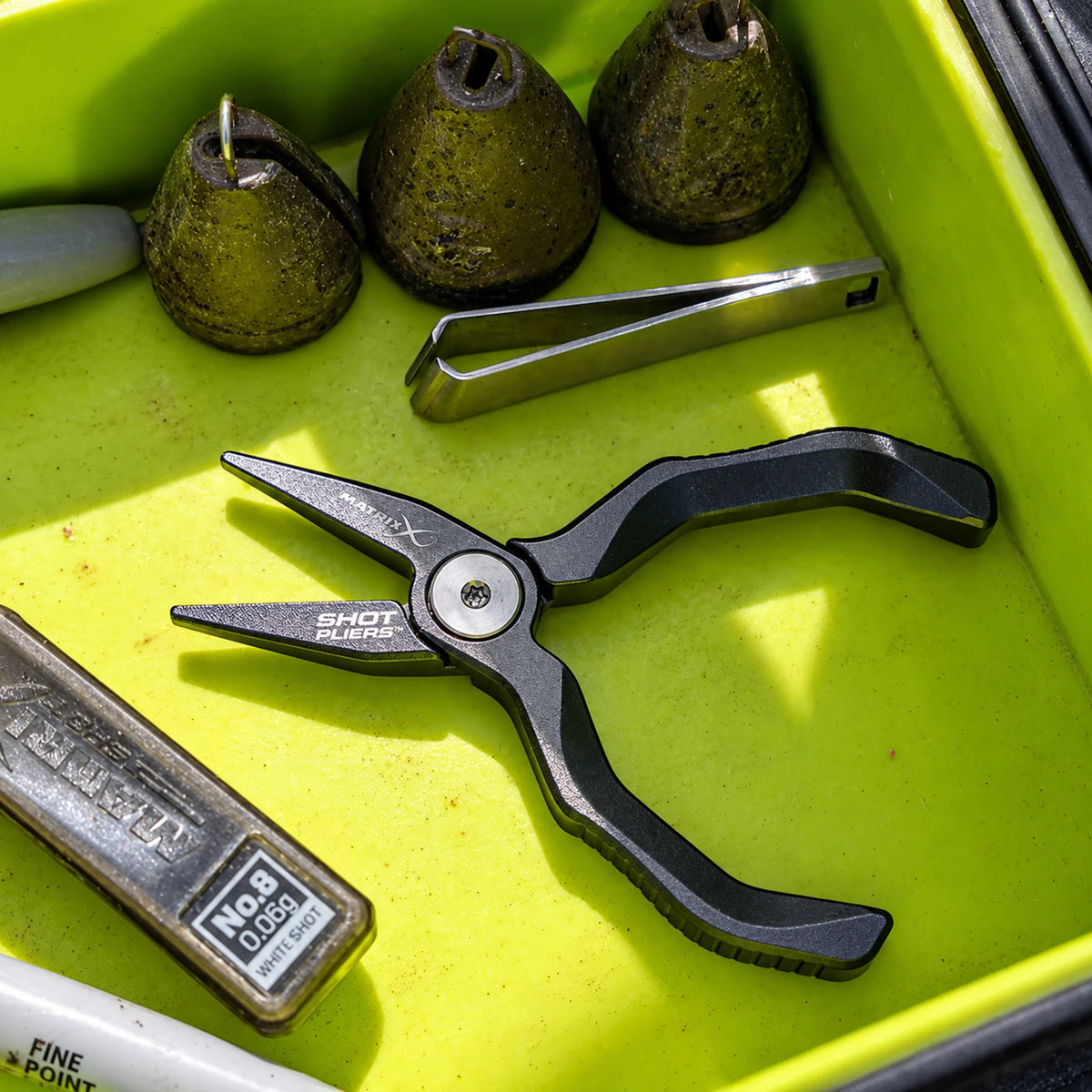 Matrix Mini Shot Pliers GAC471 – tang in groene tackletray