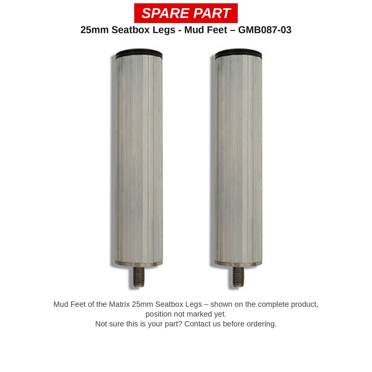 Matrix Modderpoten voor poot 25 mm – GMB087-03