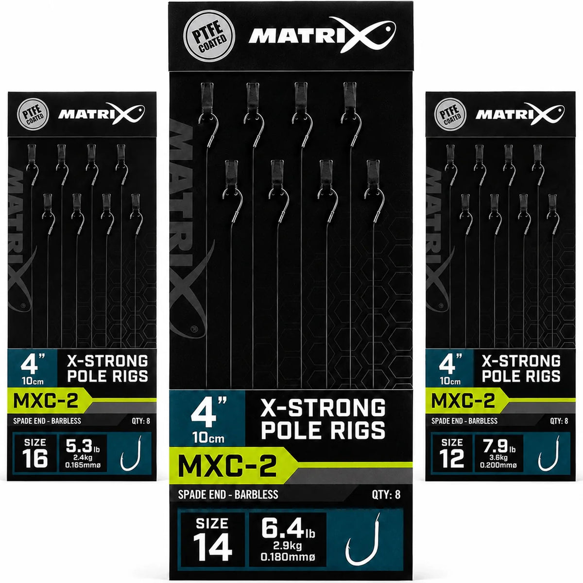 Matrix MXC-2 X-Strong Pole Rigs in haakmaten 16, 14 en 12