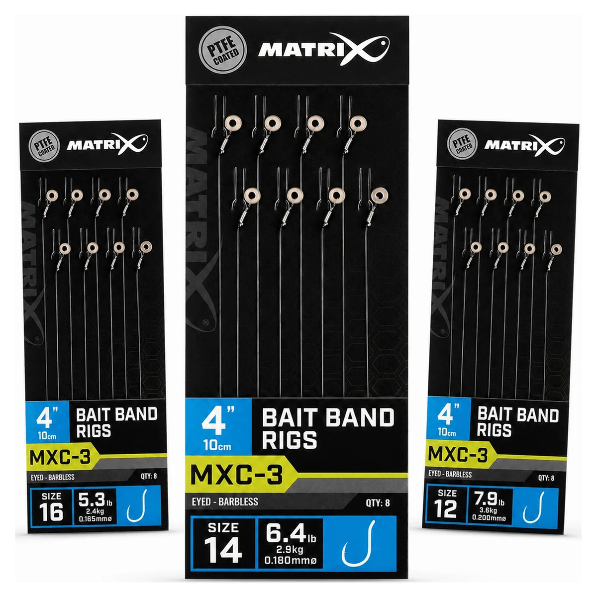 Matrix MXC-3 Bait Band Rigs 10 cm varianten