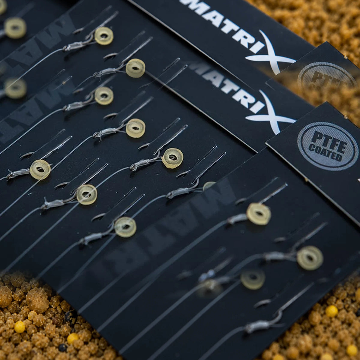 Matrix MXC-3 bait band onderlijnen detail met PTFE-coating