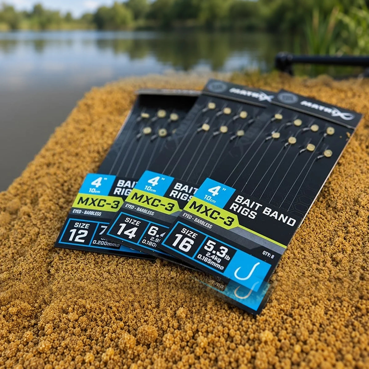 Matrix MXC-3 Bait Band Rigs drie haakmaten