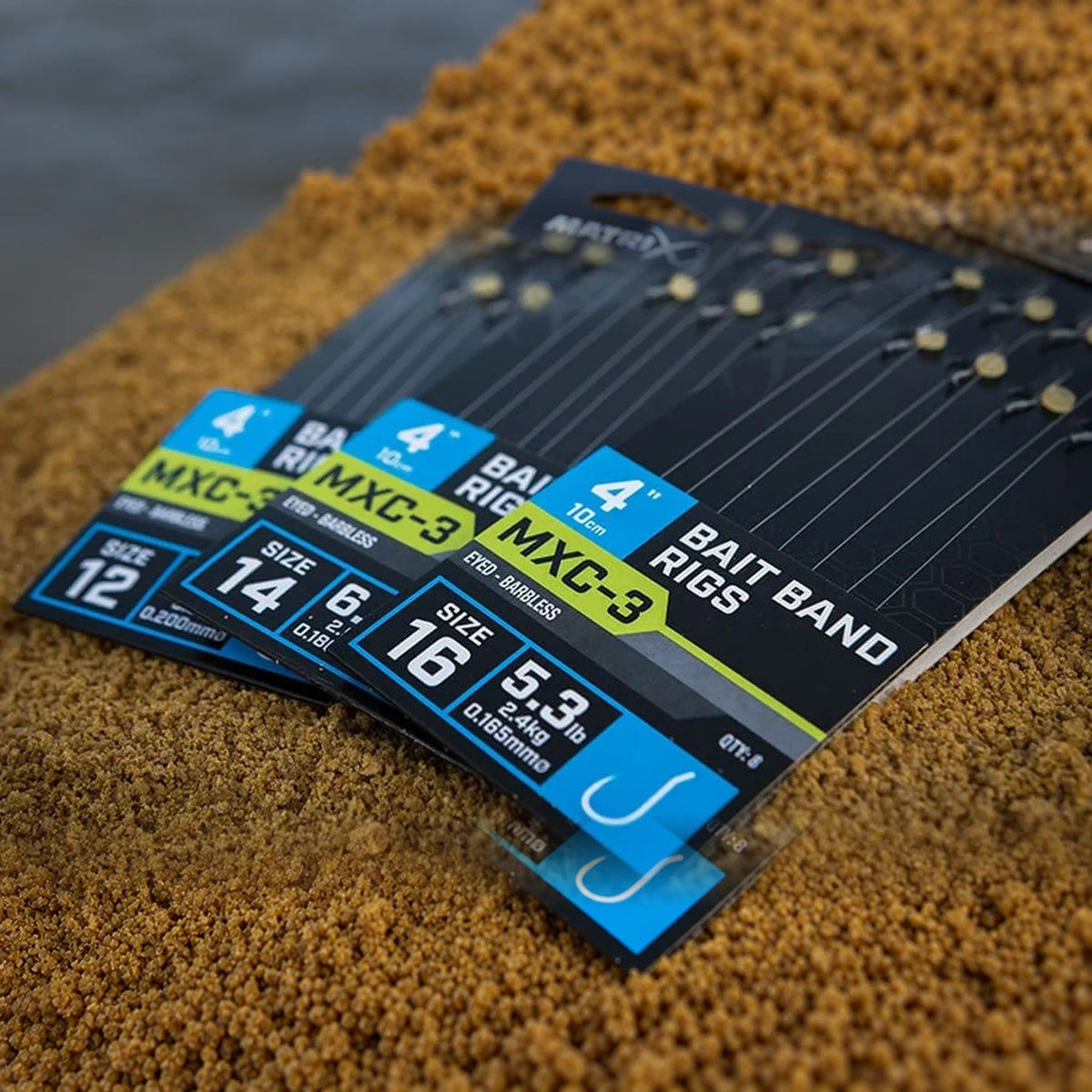 Matrix MXC-3 Bait Band Rigs verpakkingen op grondvoer