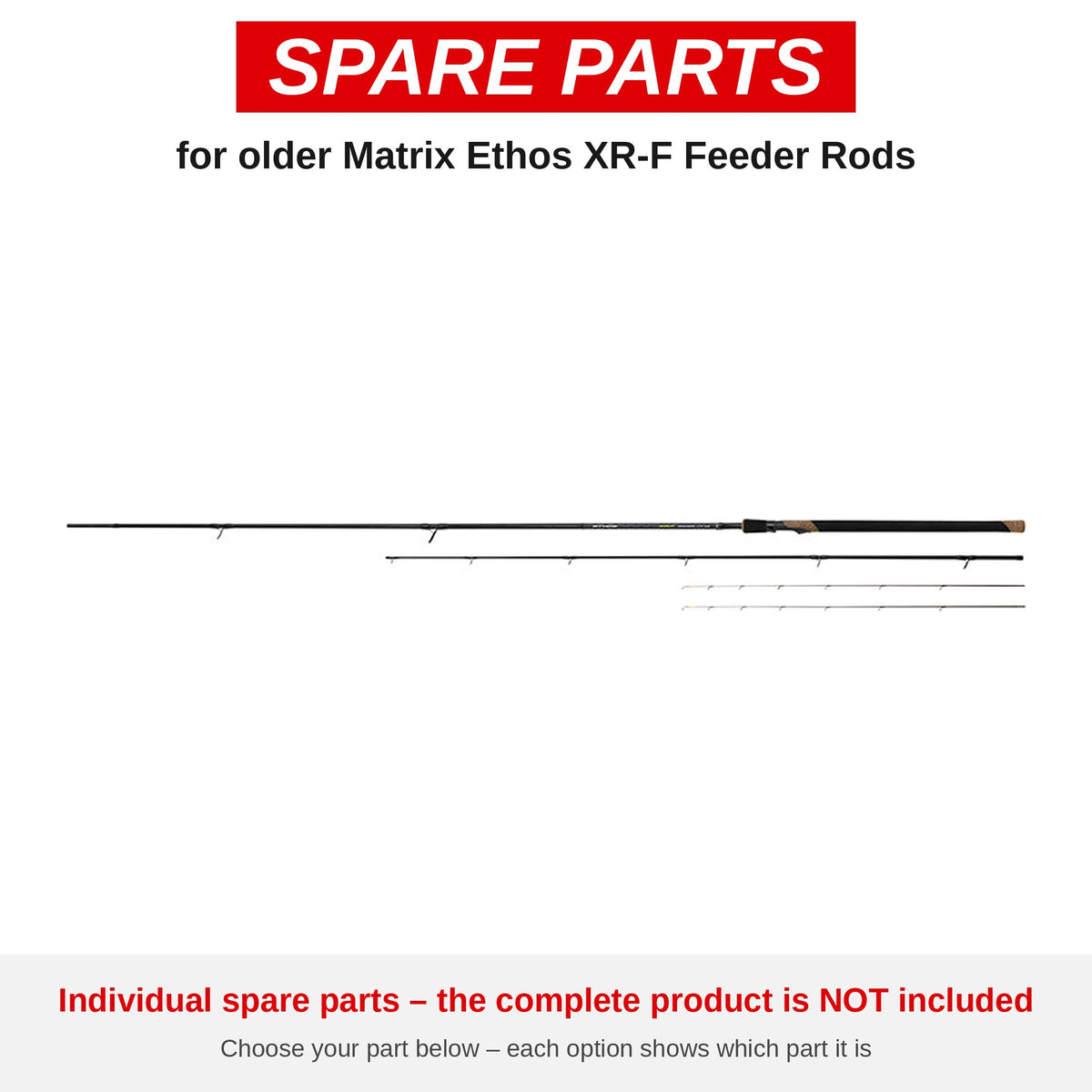 Matrix Older Ethos XR-F Feeder Rods – onderdelen (GRD200/B)