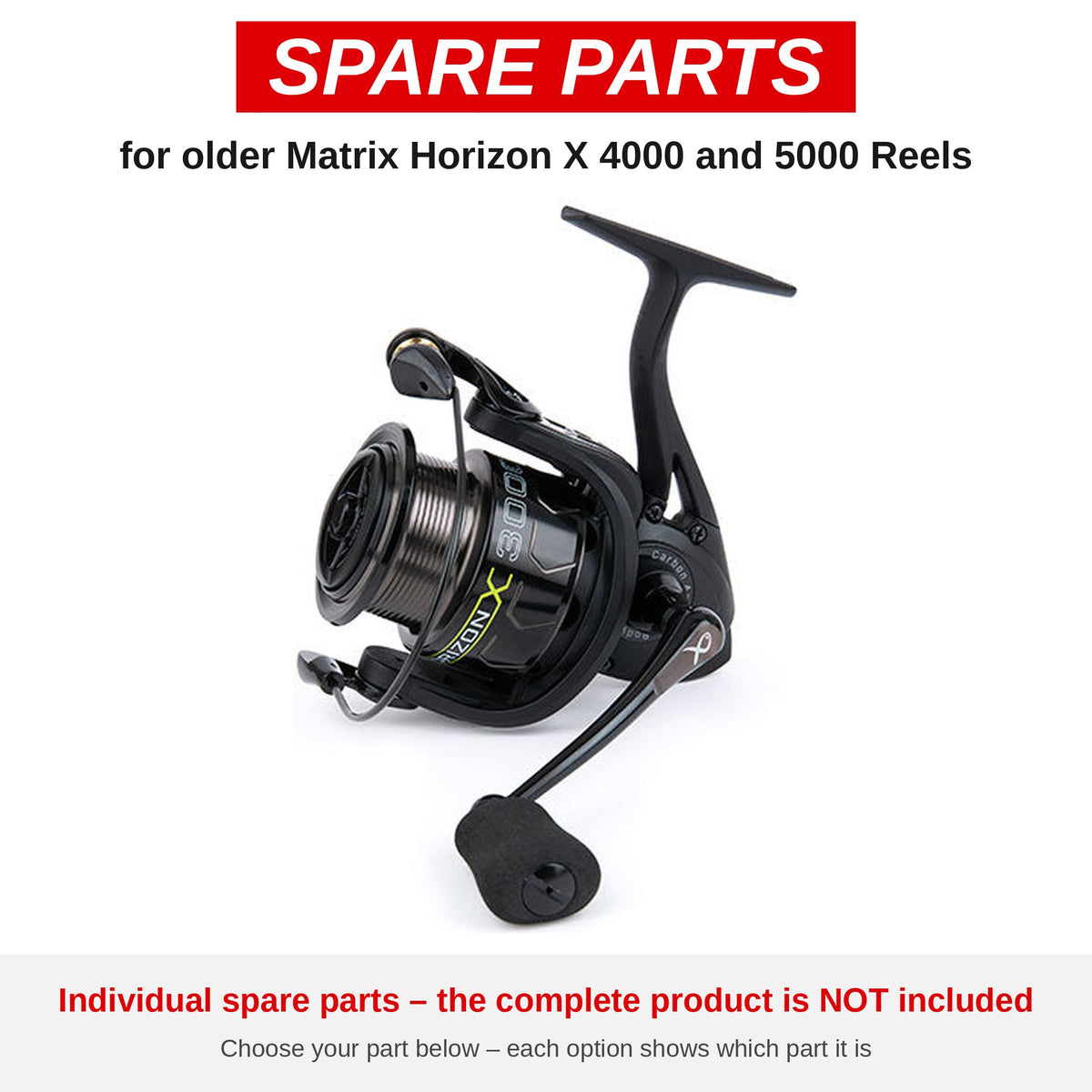 Matrix Older Horizon X 4000 and 5000 Reels – onderdelen (GRL019-02)