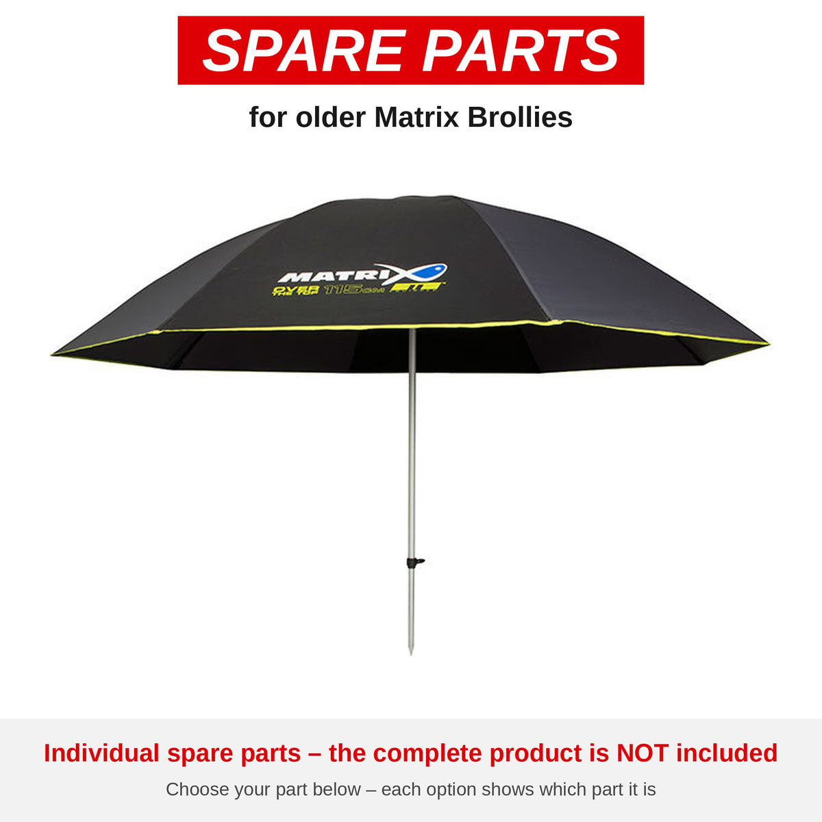 Matrix Older Matrix Brollies – onderdelen (GUM006-01)