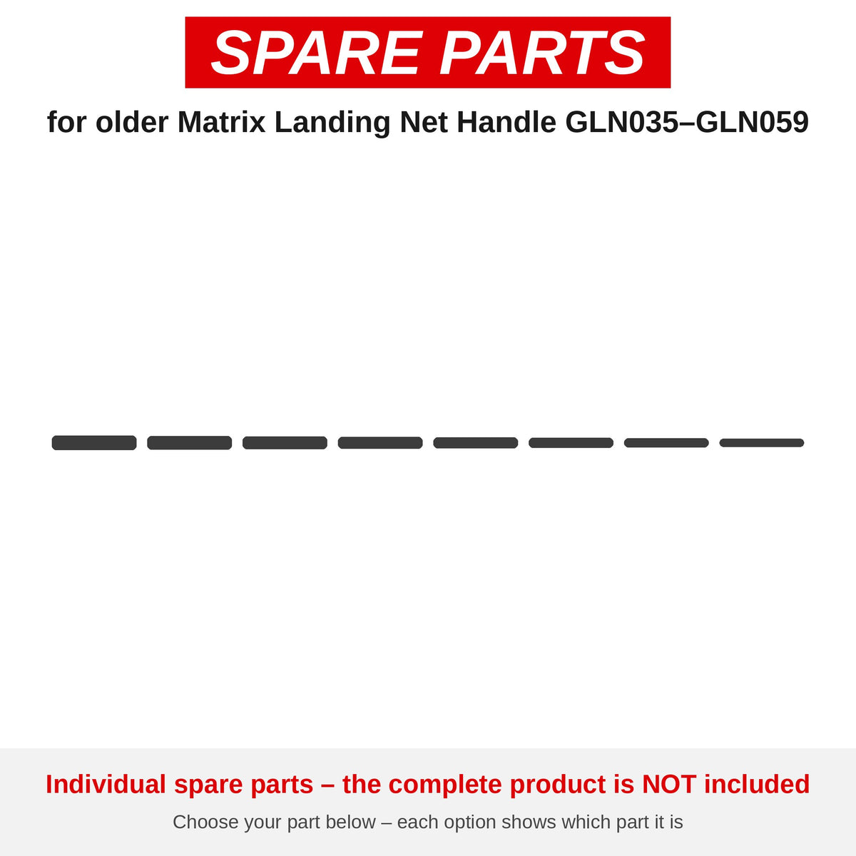 Matrix Older Matrix Landing Net Handle GLN035–GLN059 – onderdelen (GLN035-2)