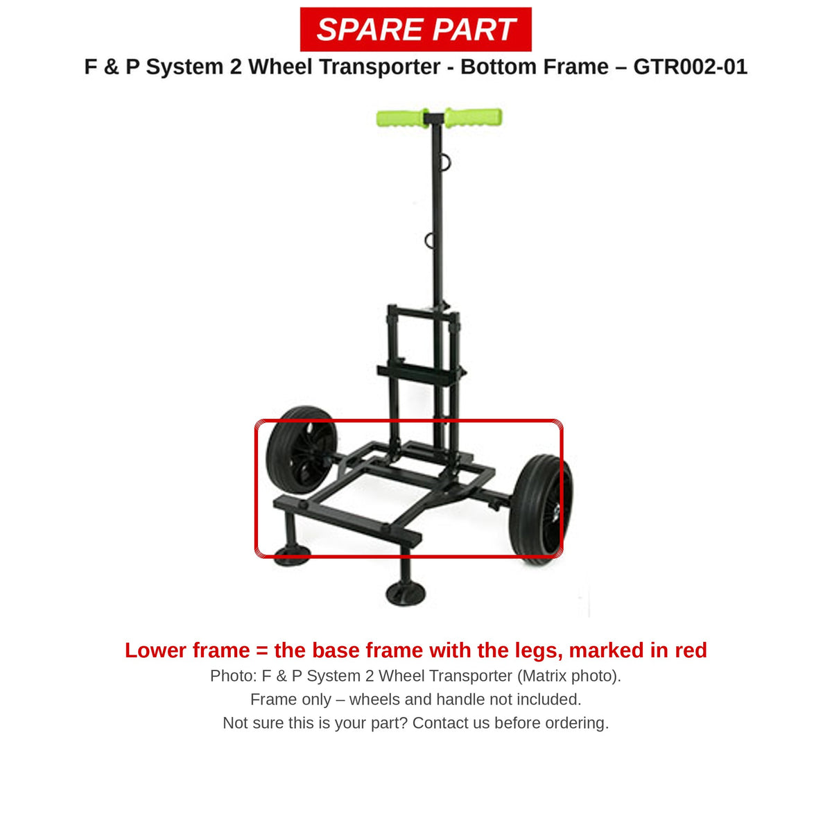 Matrix Onderframe F & P System 2 Wheel Transporter – GTR002-01