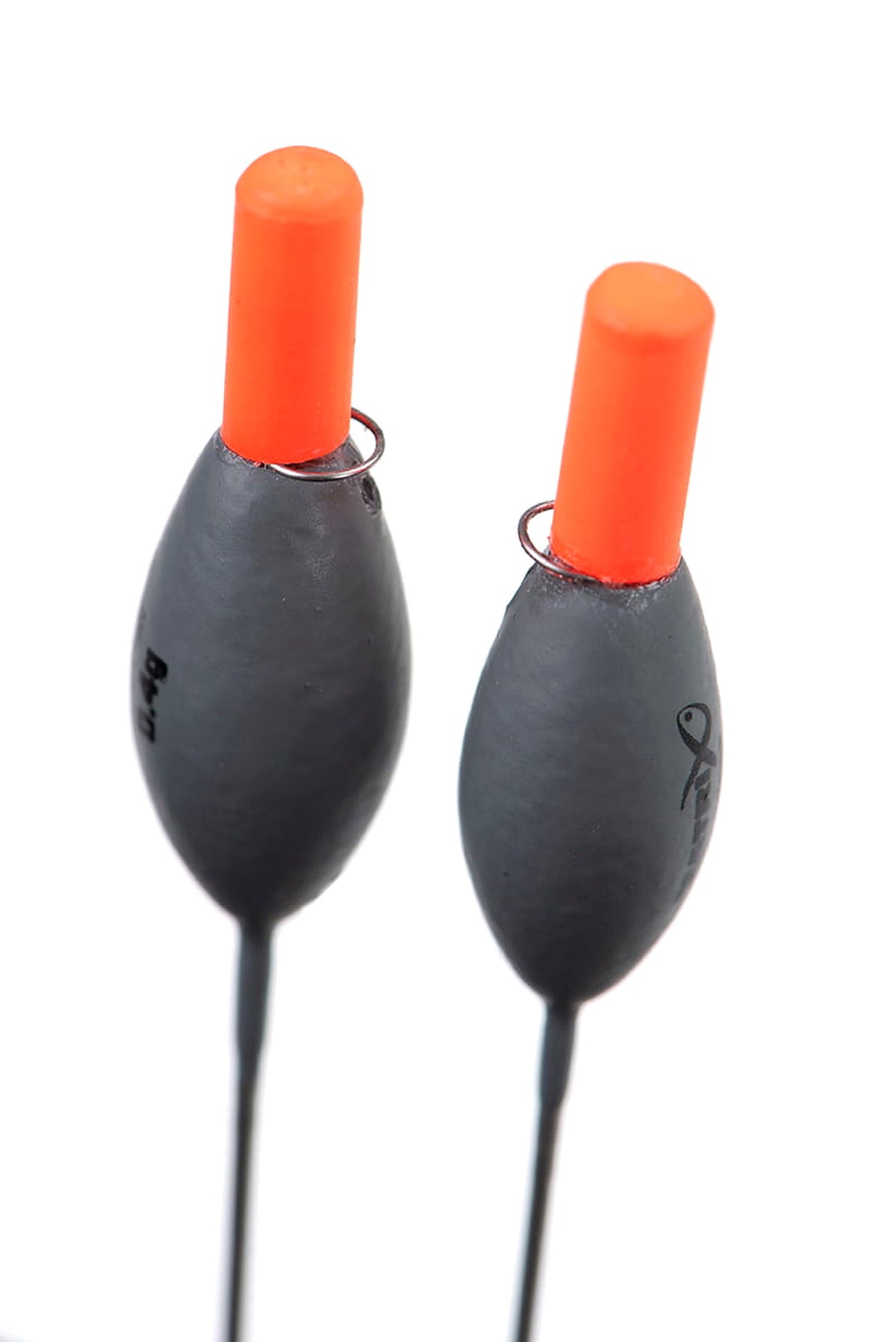 Matrix Plopper Pole Floats – twee achteraanzichten met oranje antennes en zichtbare lijnogen