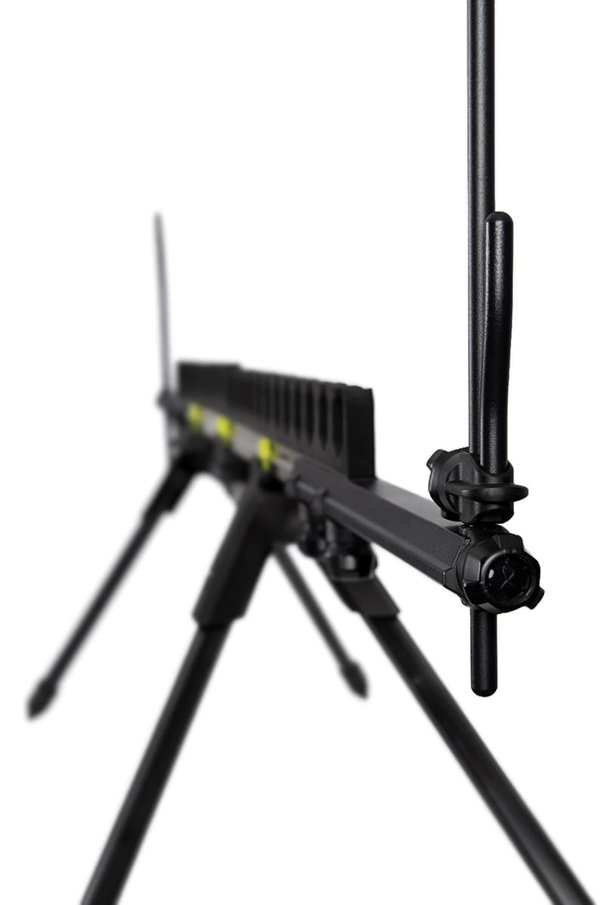 Matrix Roost Distance Sticks – detail van rechter aansluiting met afstandsstok en korte feederhaak