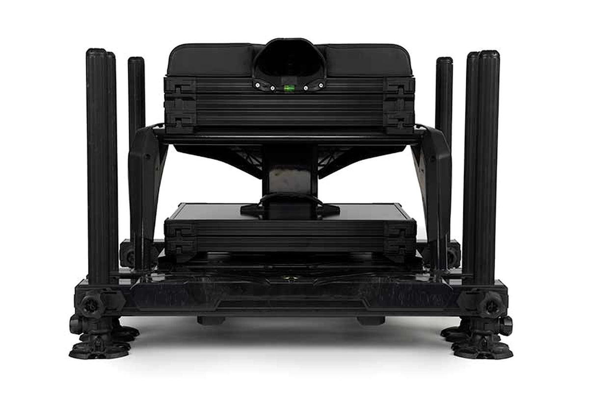 Matrix S36 Pro Black zitkist recht van voren met zitting, opbergmodules en voetplaat