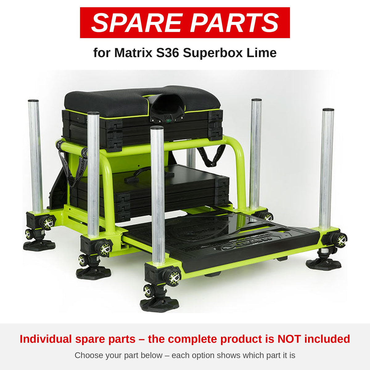 Matrix S36 Superbox Lime – onderdelen (GMB134-02)