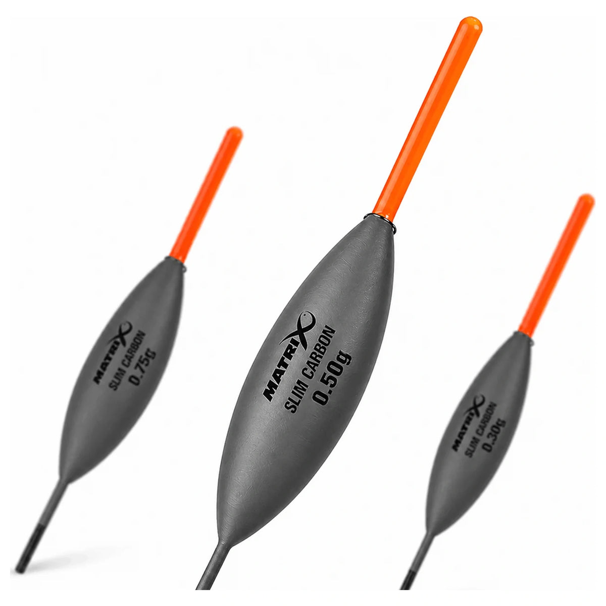 Matrix Slim Carbon Pole Float dobbers met oranje antenne