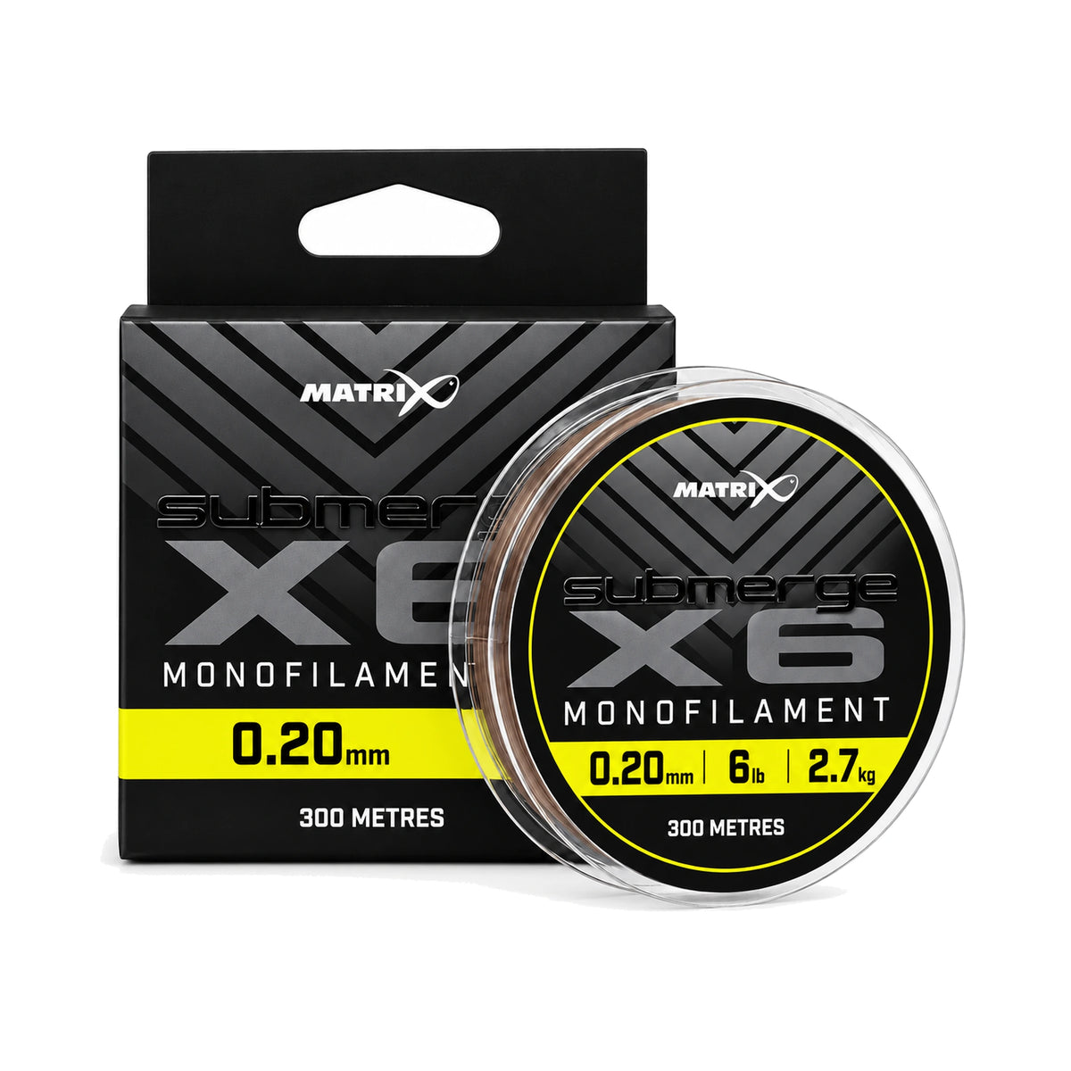 Matrix Submerge XD Monofilament 300 m – verpakking en lijnspoel 0,20 mm, 6 lb, 2,7 kg