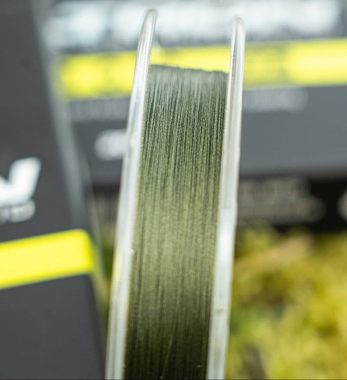 Matrix Ultron Coated Braid – groene gevlochten lijn op de spoel van dichtbij