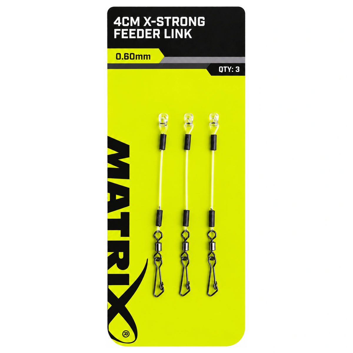 Matrix X-Strong Feeder Links 4 cm van 0,60 mm, verpakking met drie