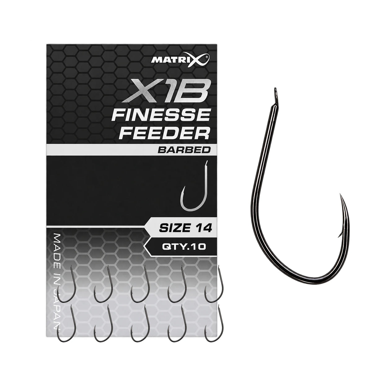 Matrix X1B Finesse Feeder haak met weerhaak, maat 14