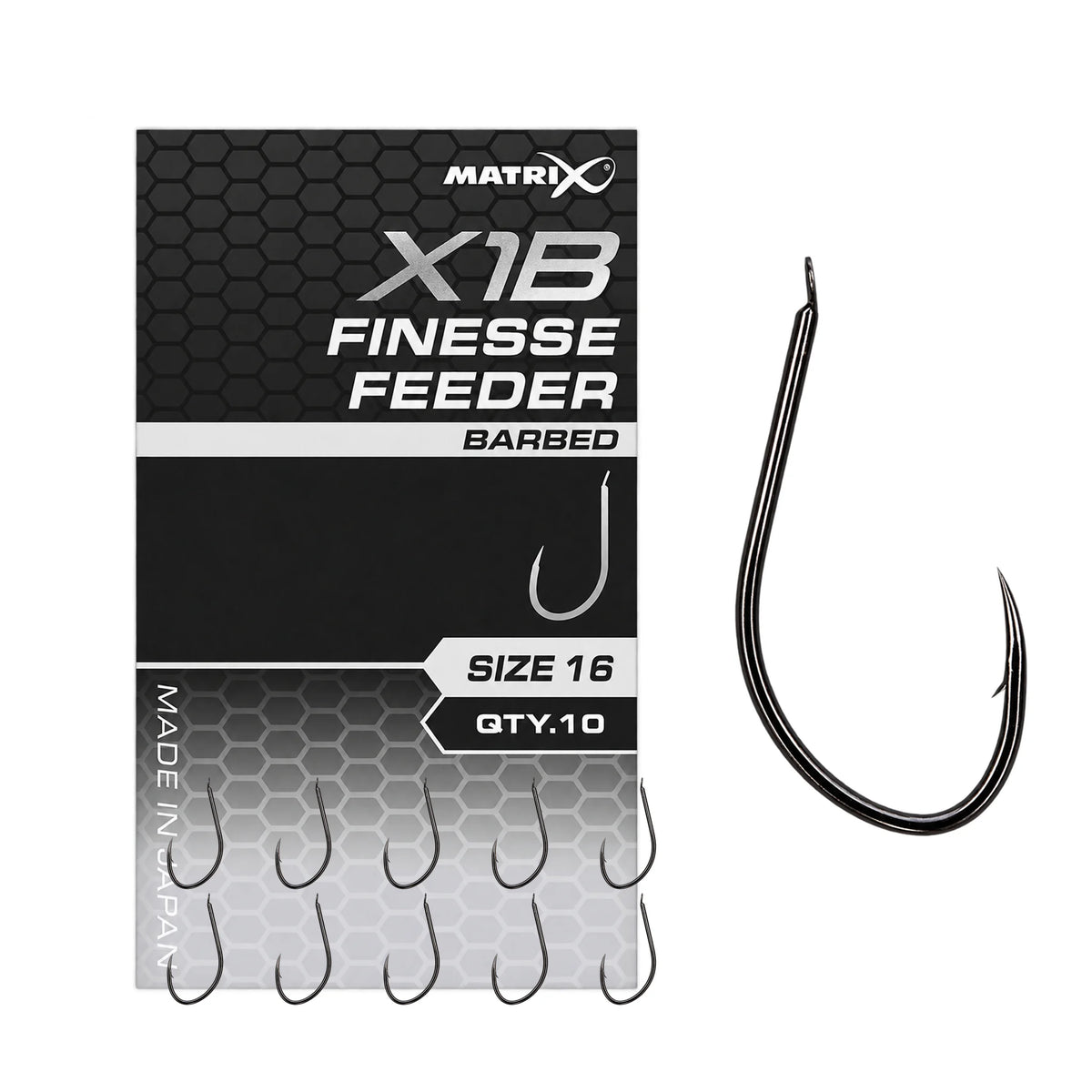 Matrix X1B Finesse Feeder haak met weerhaak, maat 16